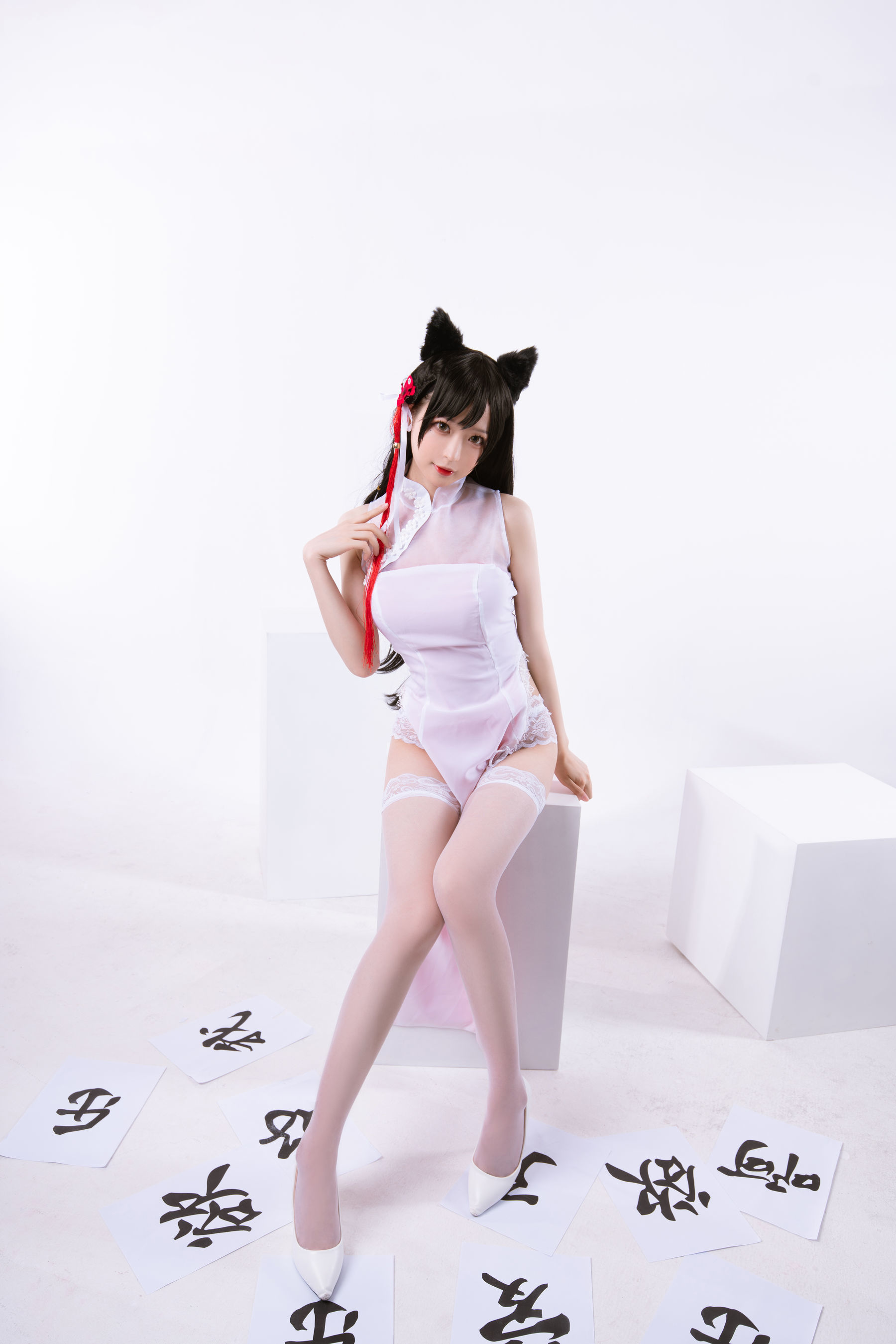 [萝莉COS] 南宫 – 高雄爱宕旗袍 南宫牙妹双人 [25P]