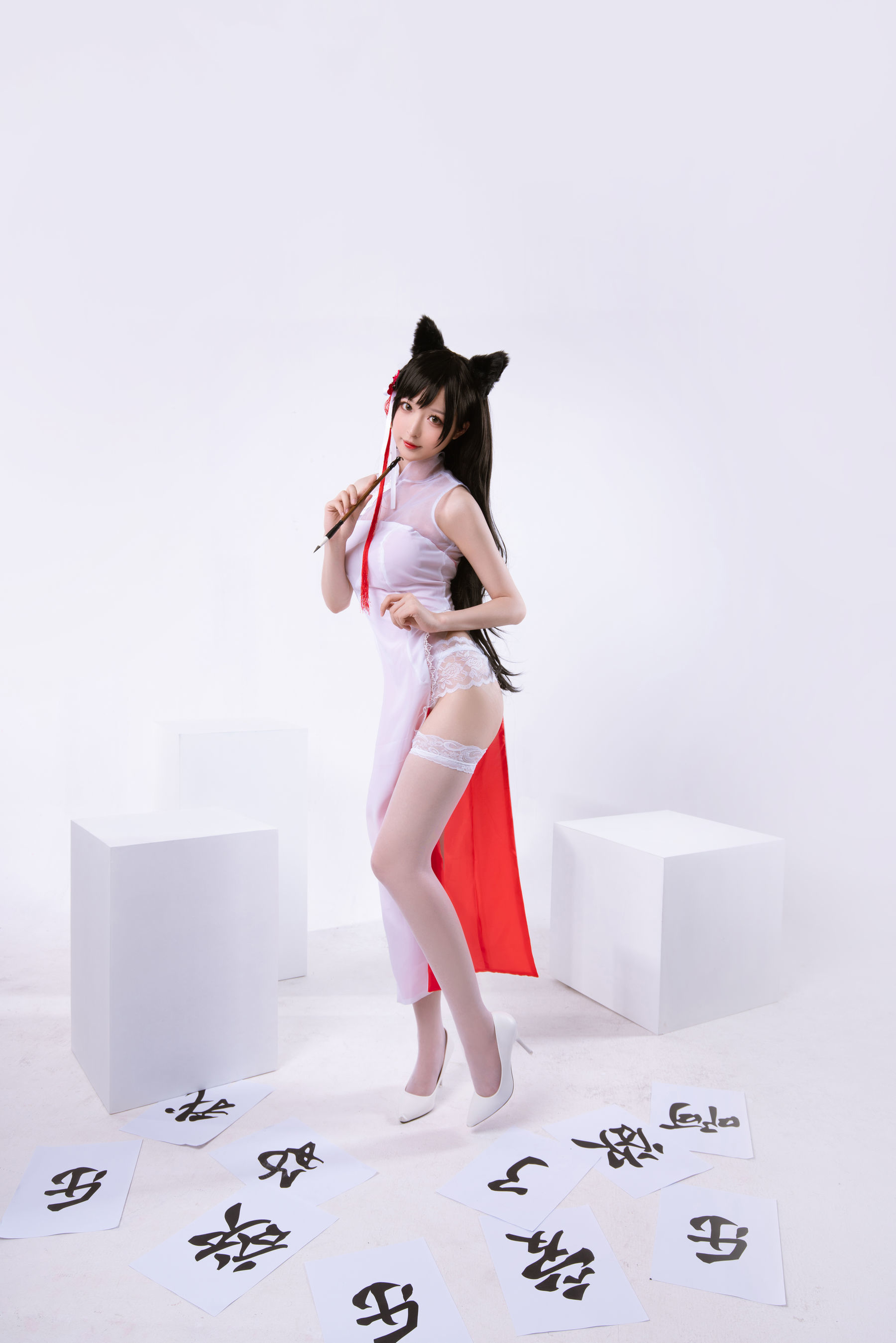 [萝莉COS] 南宫 – 高雄爱宕旗袍 南宫牙妹双人 [25P]