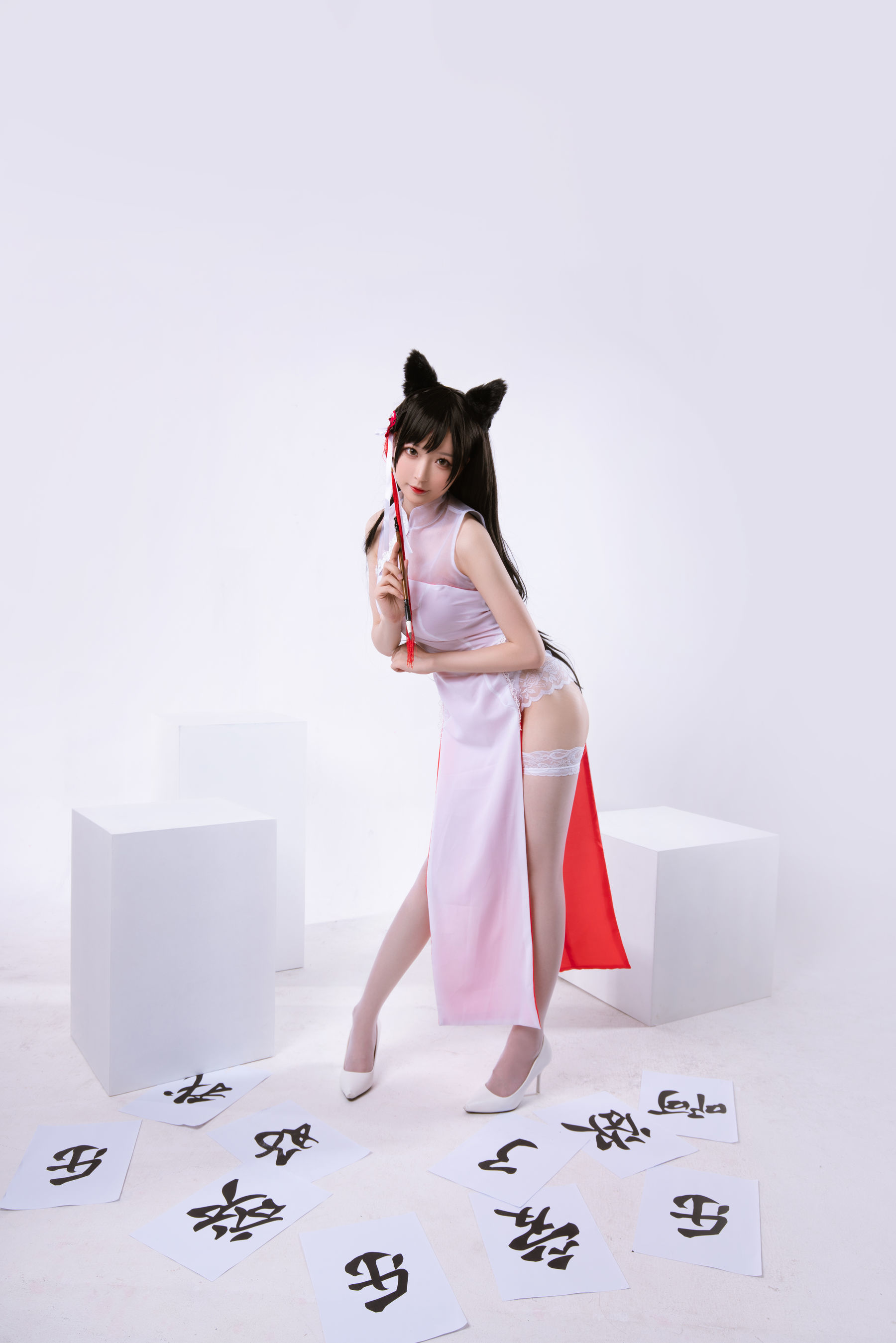 [萝莉COS] 南宫 – 高雄爱宕旗袍 南宫牙妹双人 [25P]