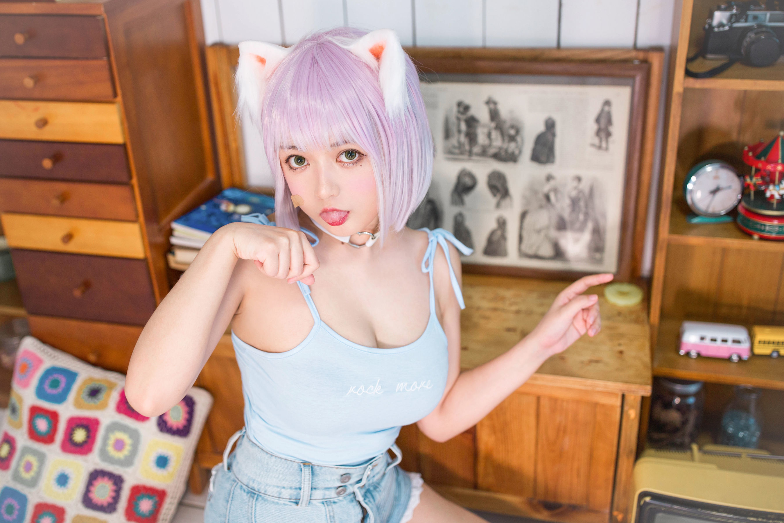大眼萌妹黑猫猫OvO – 养猫小课堂 [35P]