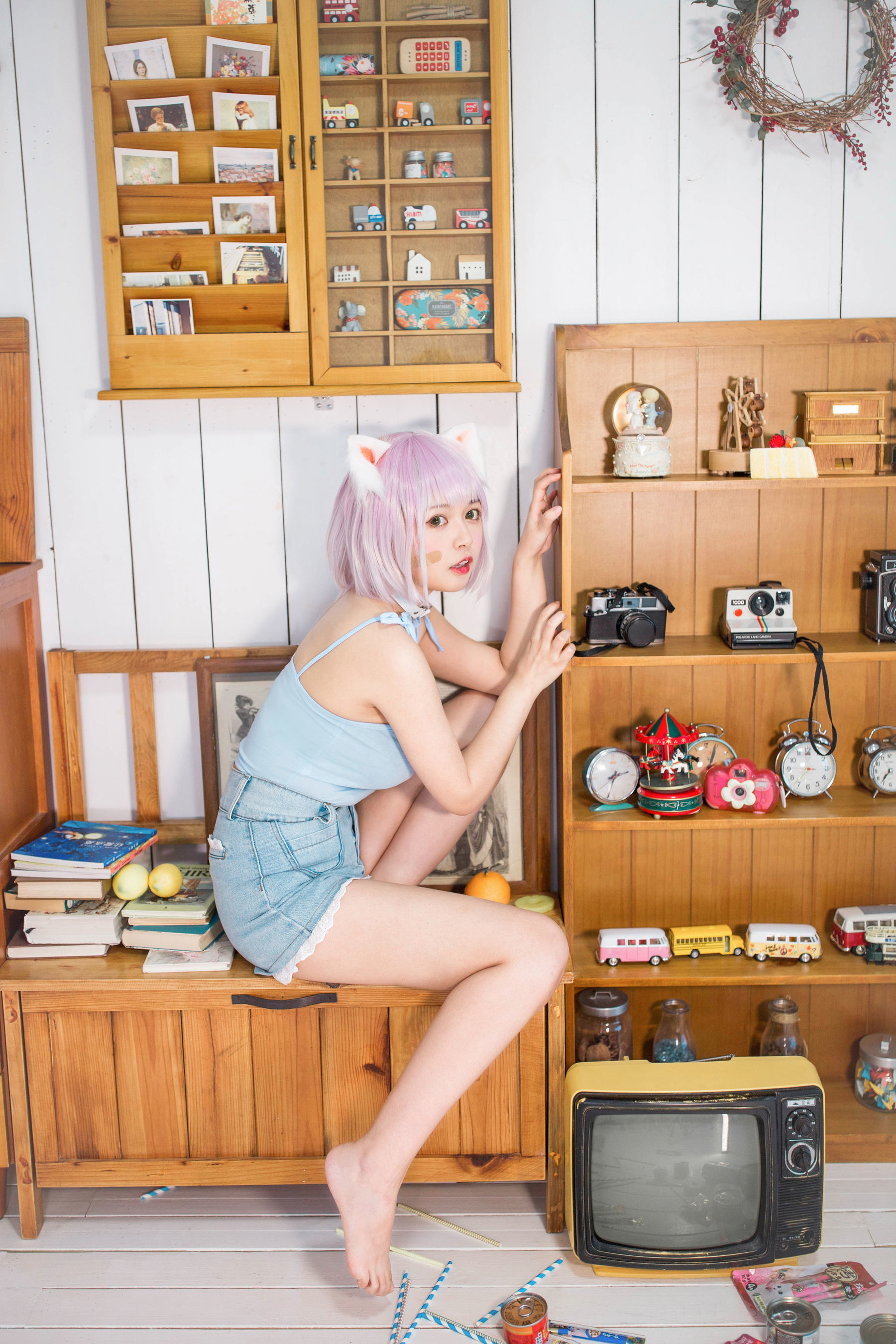 大眼萌妹黑猫猫OvO – 养猫小课堂 [35P]