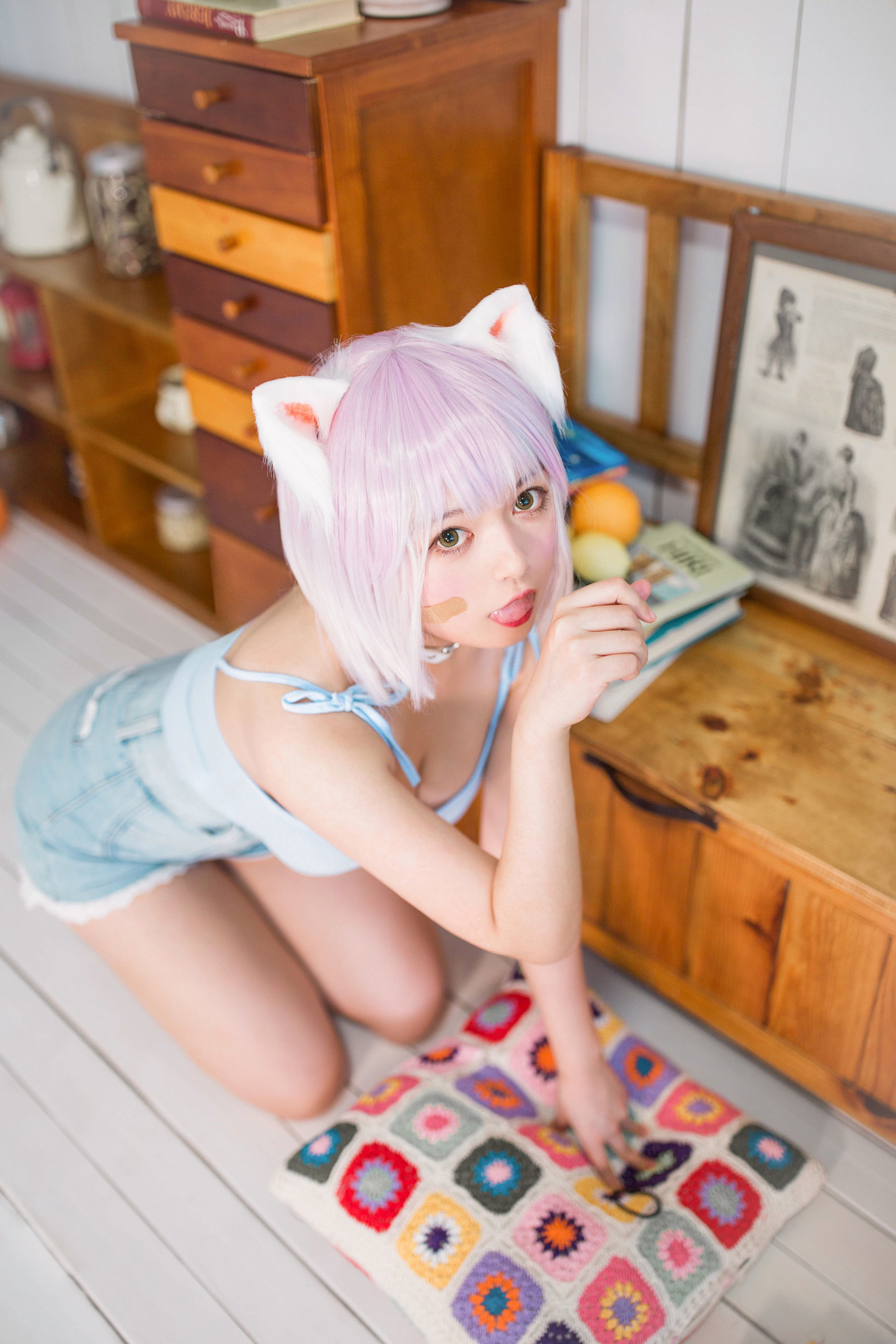 大眼萌妹黑猫猫OvO – 养猫小课堂 [35P]