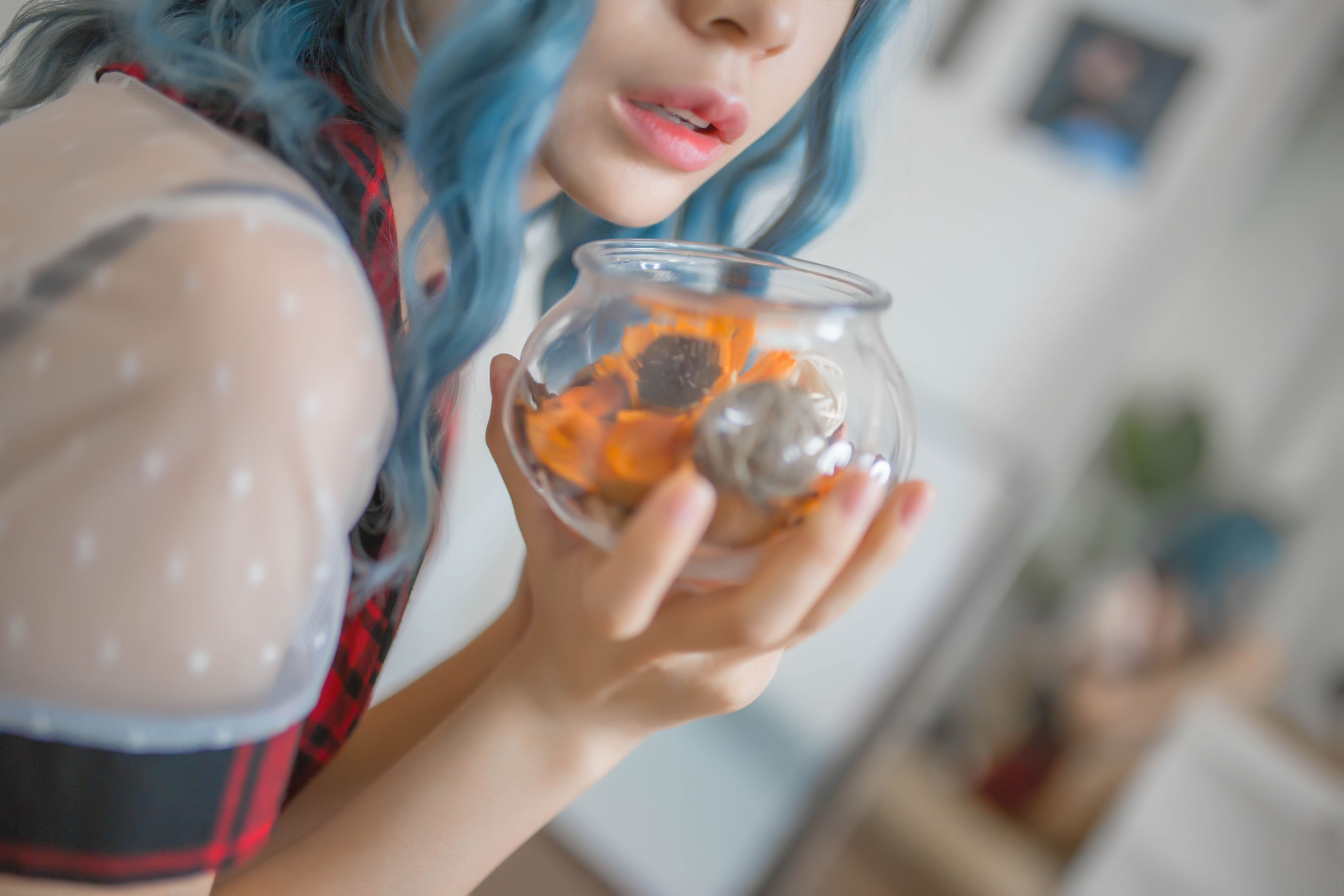 [Cosplay写真] 疯猫ss – 蓝发 [26P]