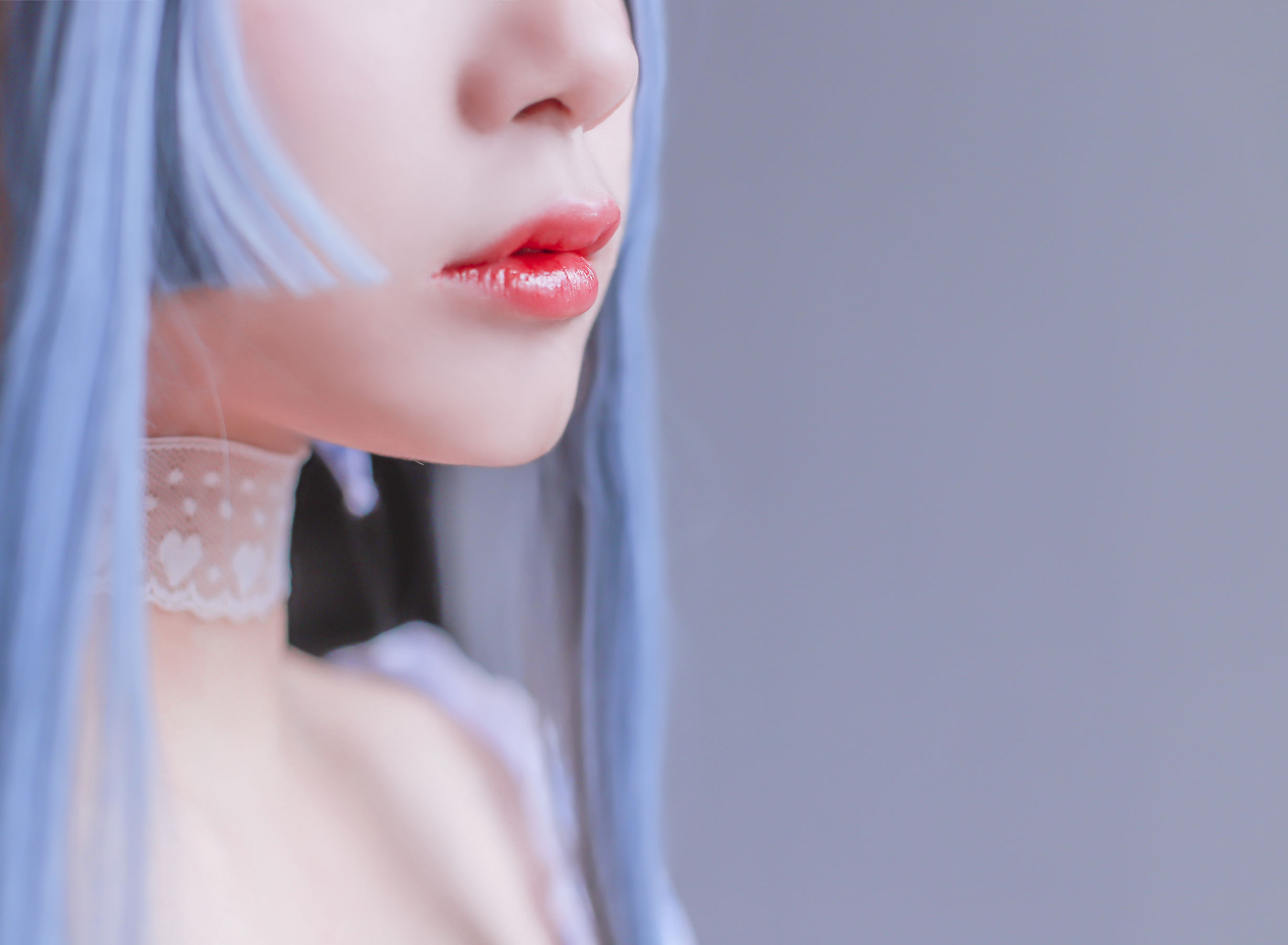 Cosplay日奈娇 蓝色女仆 [46P]
