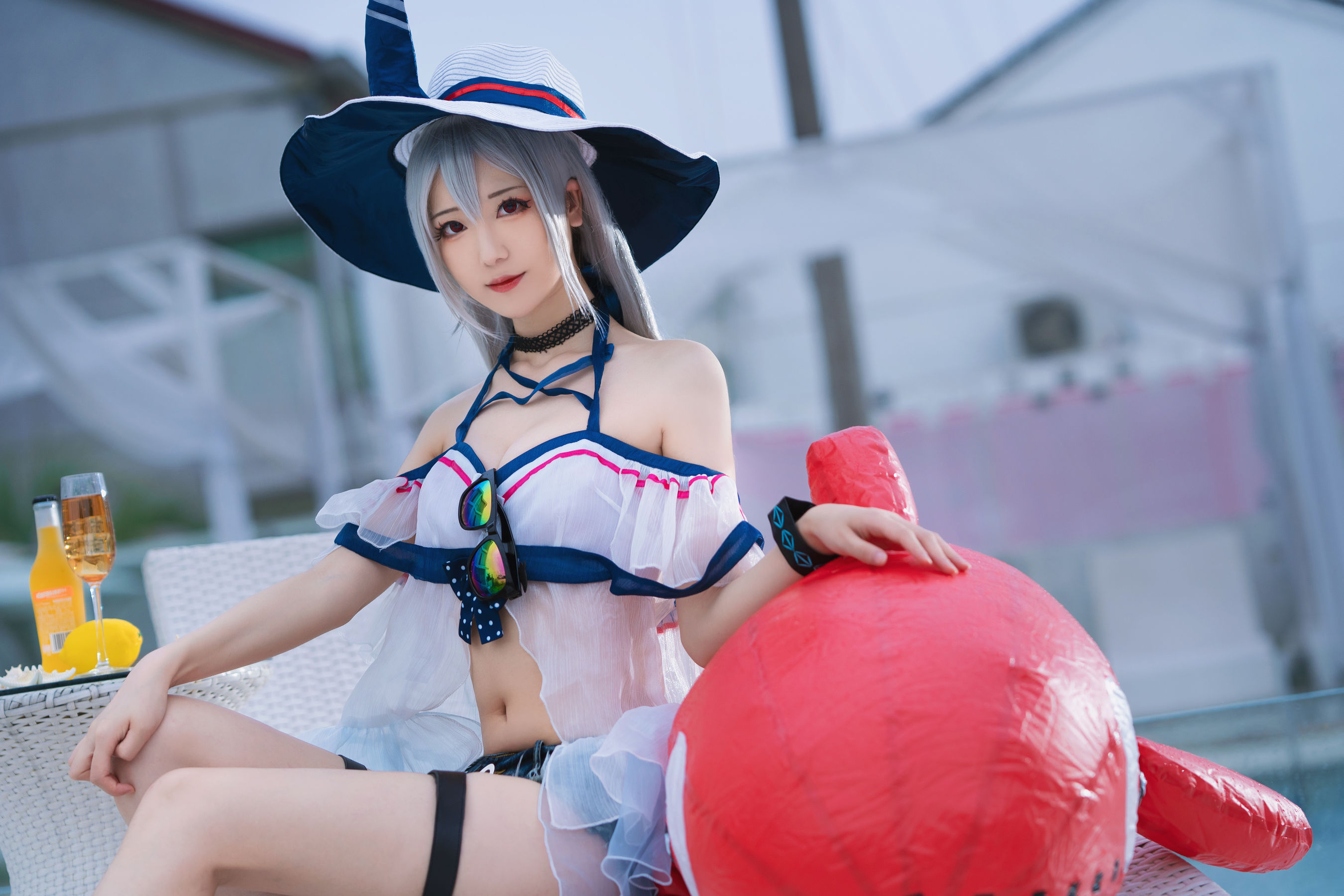 小姐姐弥音音ww – 明日方舟 斯卡蒂泳装 [24P]