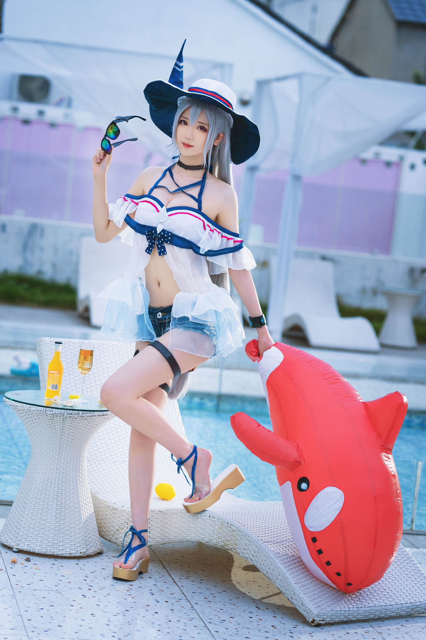 小姐姐弥音音ww – 明日方舟 斯卡蒂泳装 [24P]