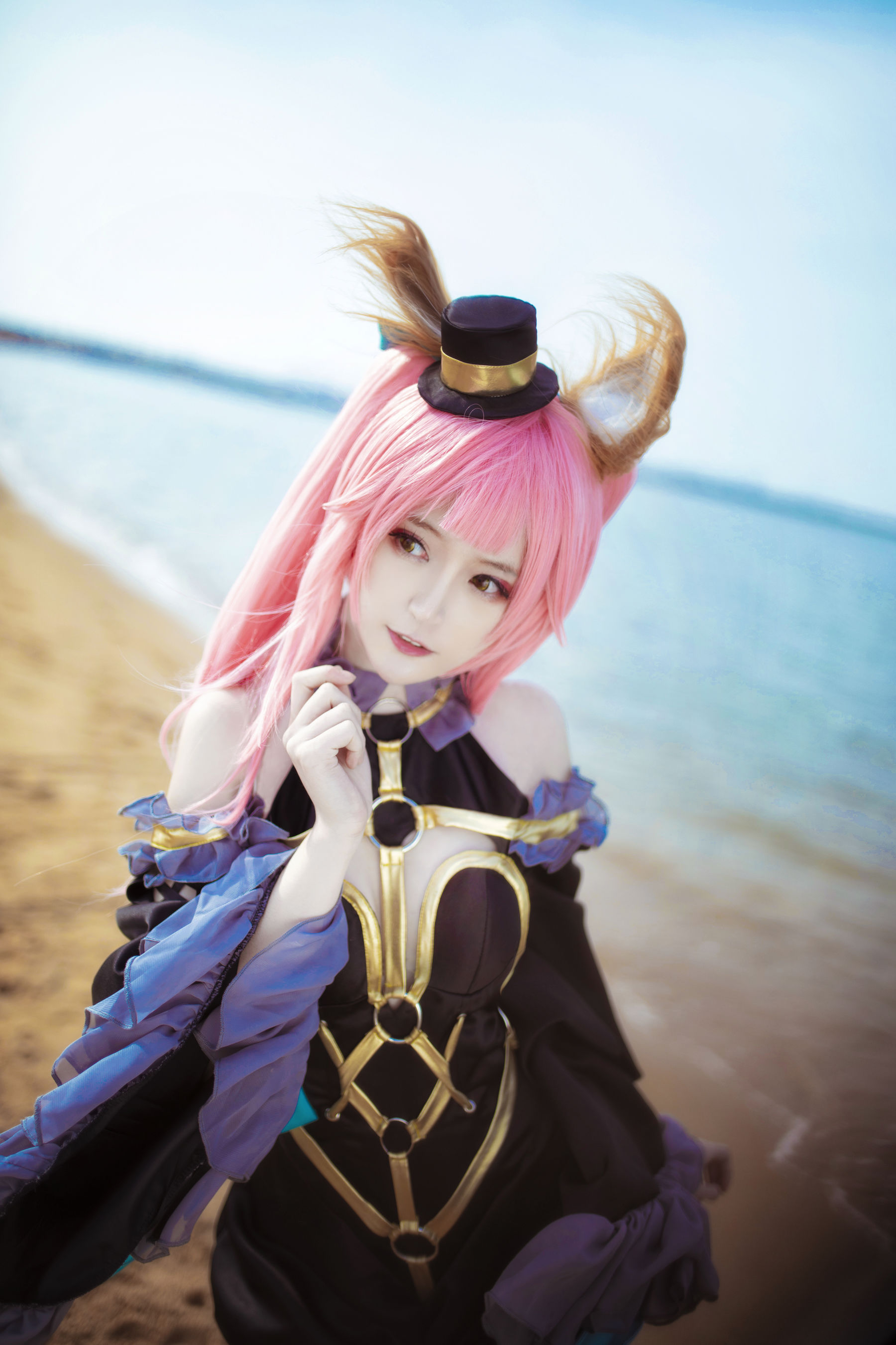 [Cosplay写真] 萌宠博主yui金鱼 – 魔术师玉藻前 [7P]
