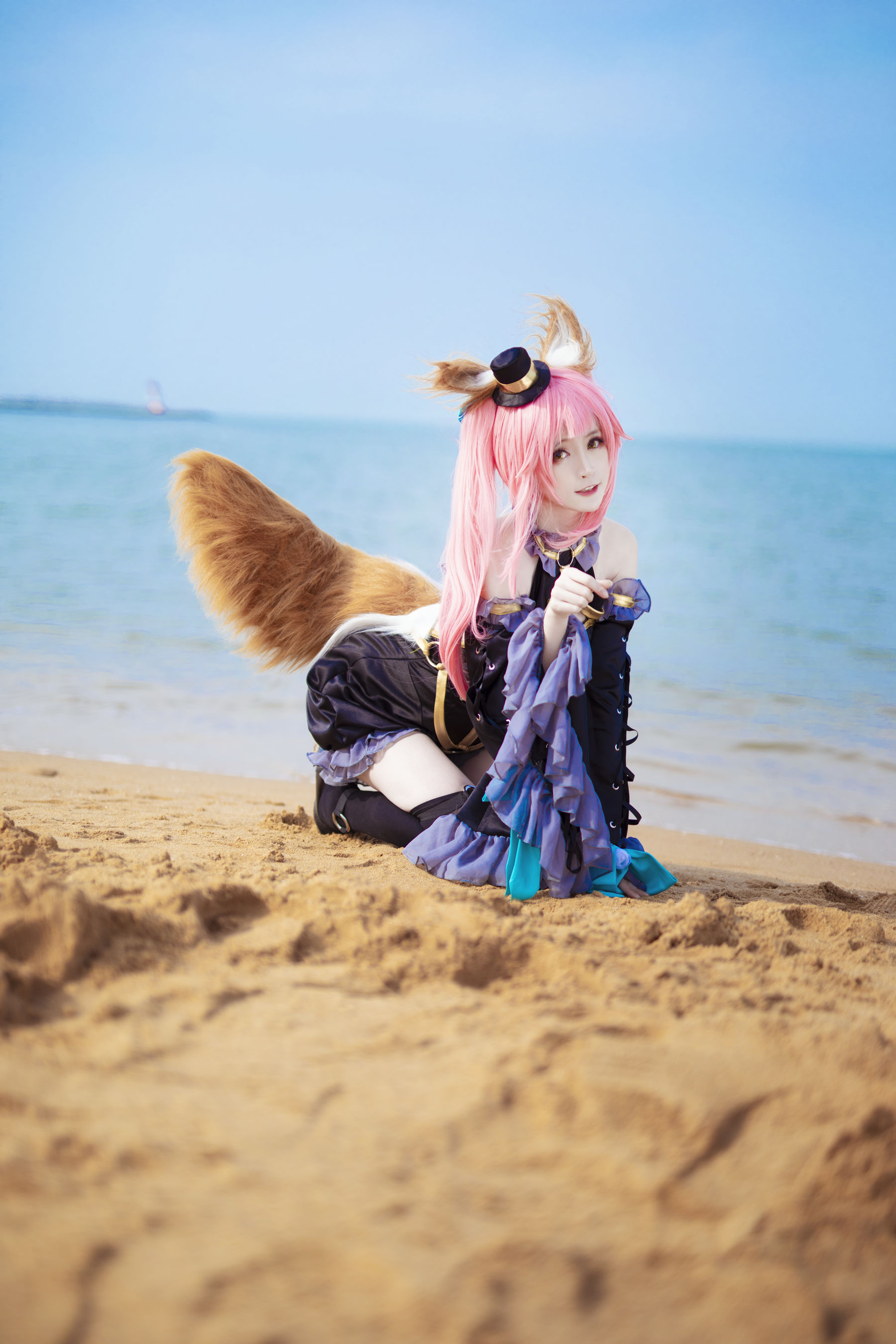 [Cosplay写真] 萌宠博主yui金鱼 – 魔术师玉藻前 [7P]
