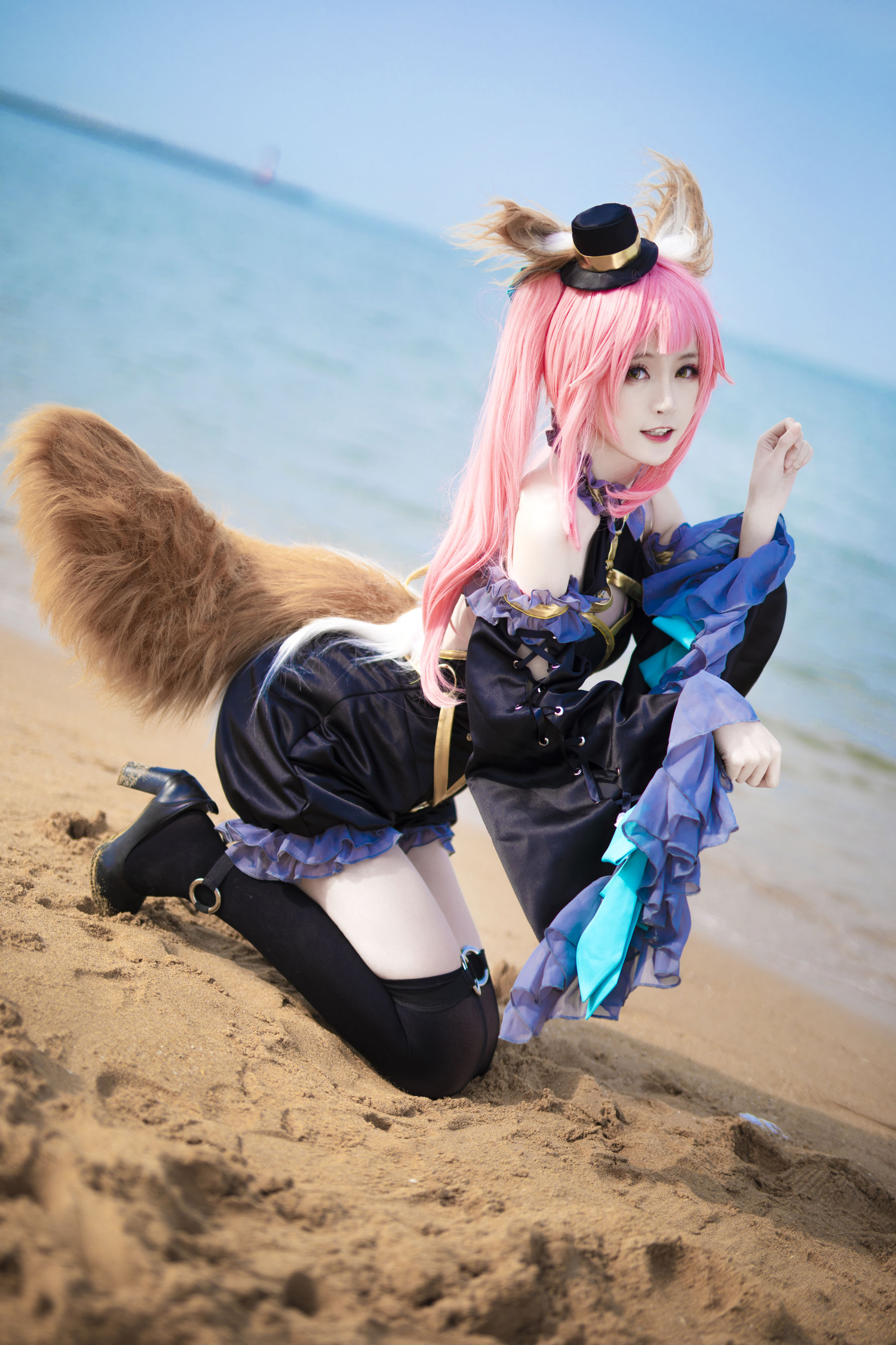 [Cosplay写真] 萌宠博主yui金鱼 – 魔术师玉藻前 [7P]