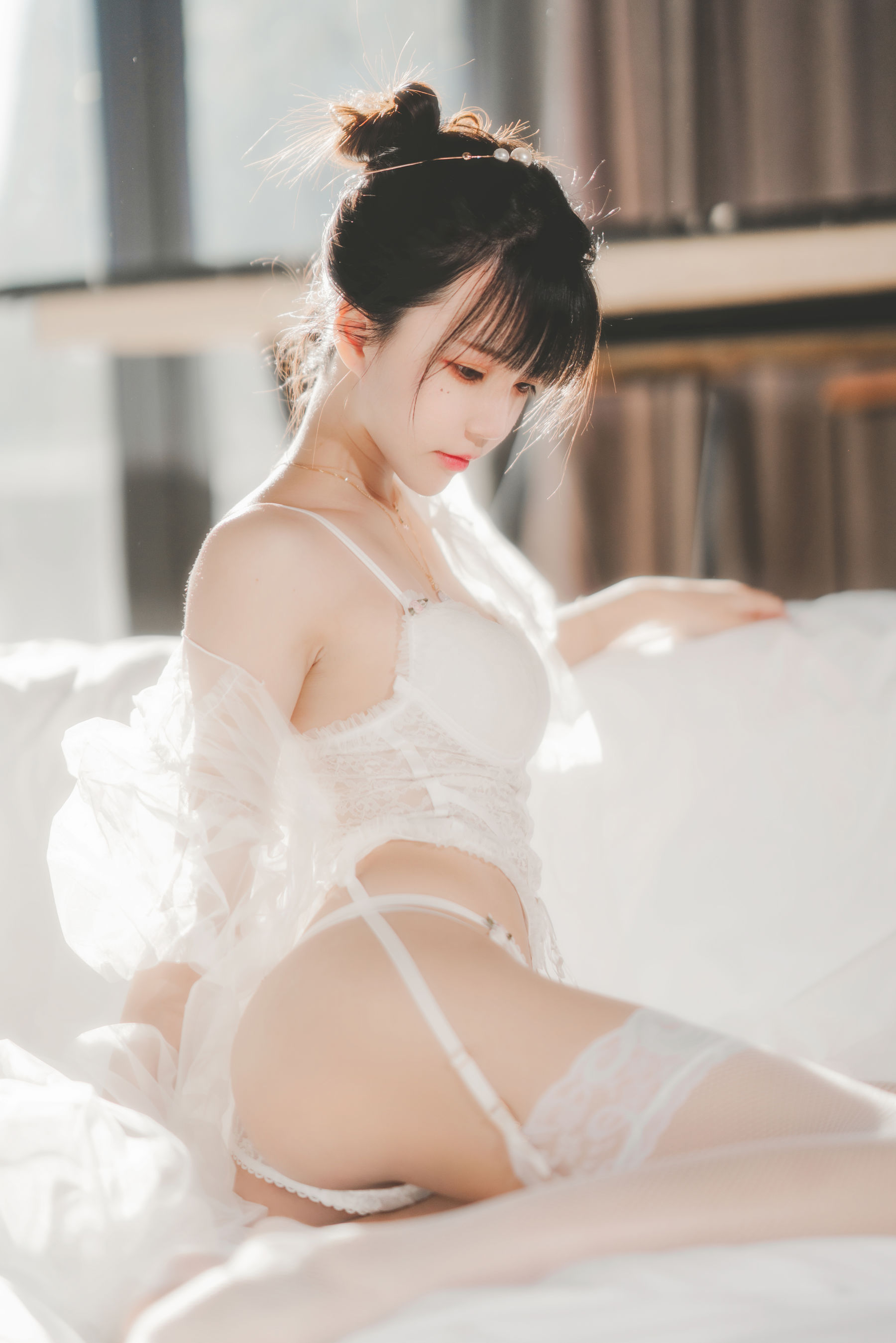 桜桃喵 – 白纱糖02 [34P]