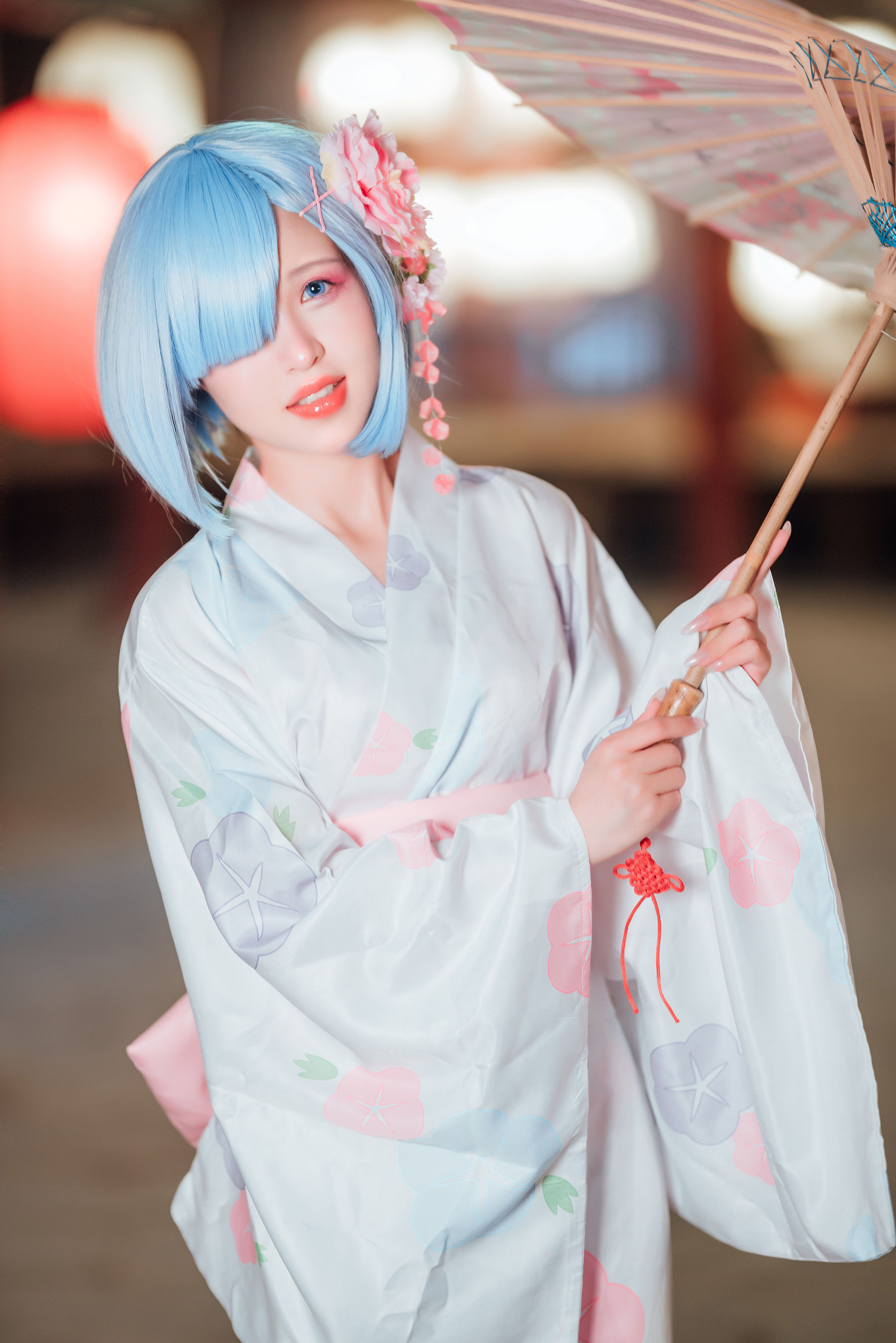 美少女晕崽 – 和服雷姆 [46P]