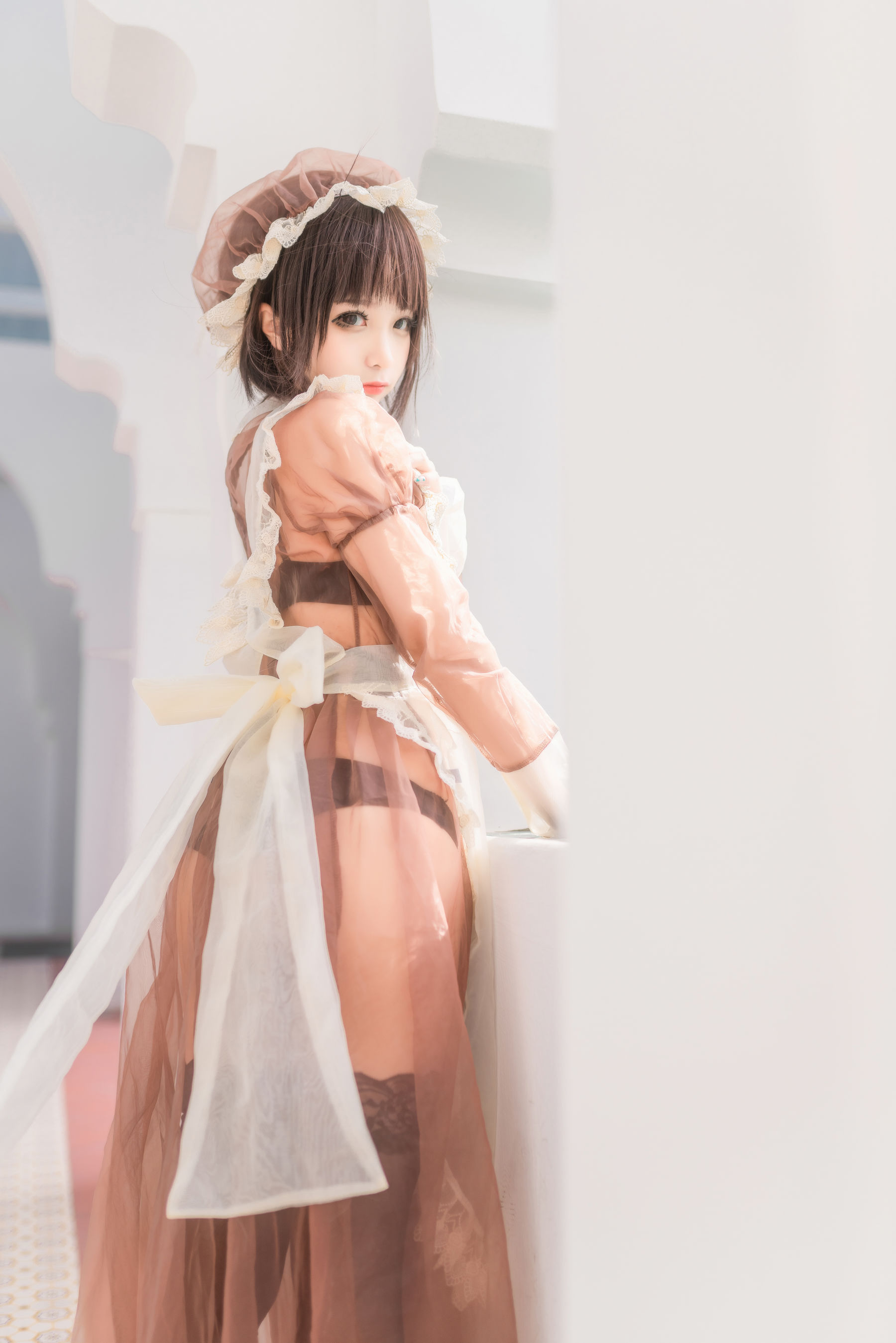 动漫博主蠢沫沫 – 纱-室外女仆 [40P]