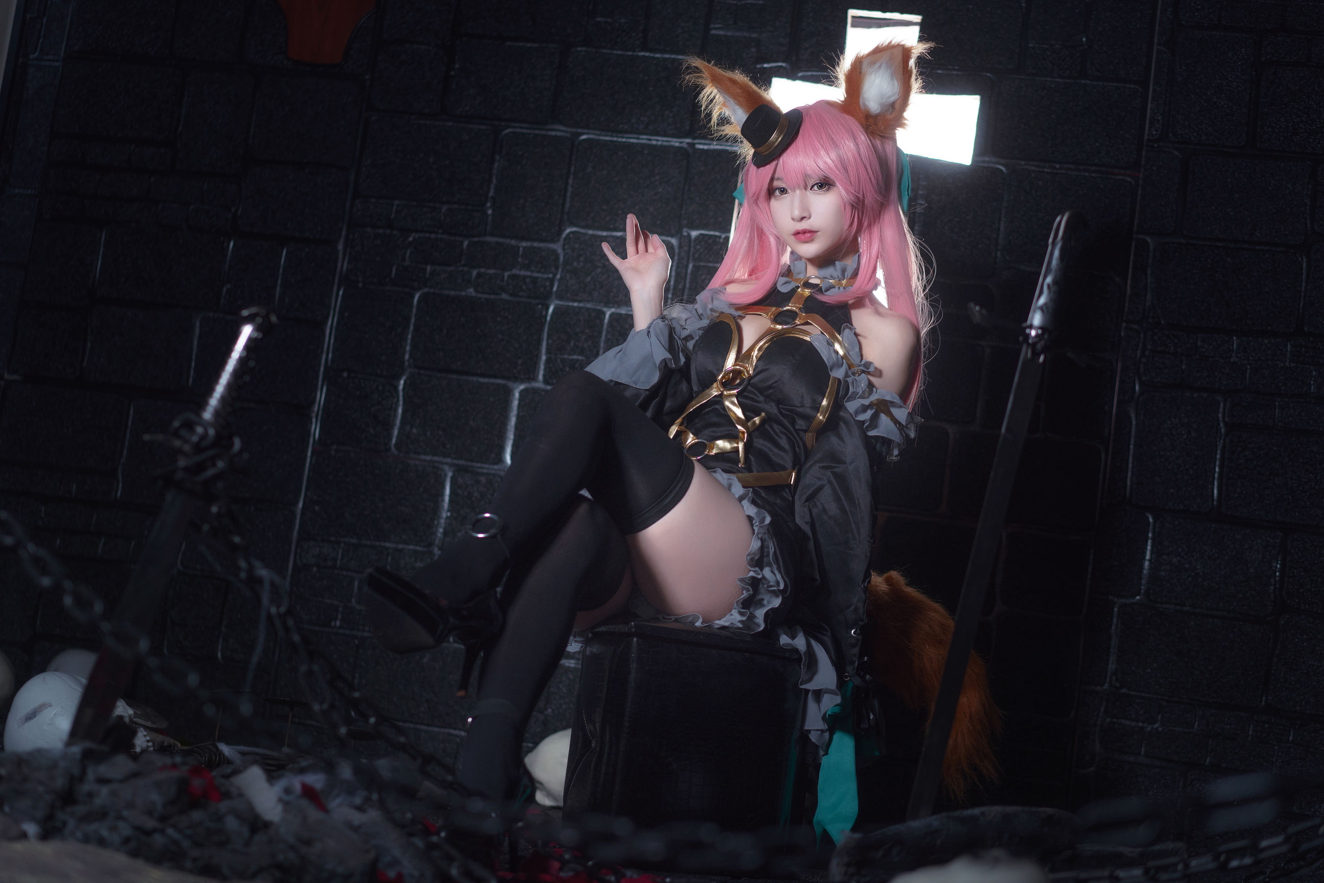 [Cosplay写真] 动漫博主铁板烧鬼舞w – 玉藻前 魔术 [20P]