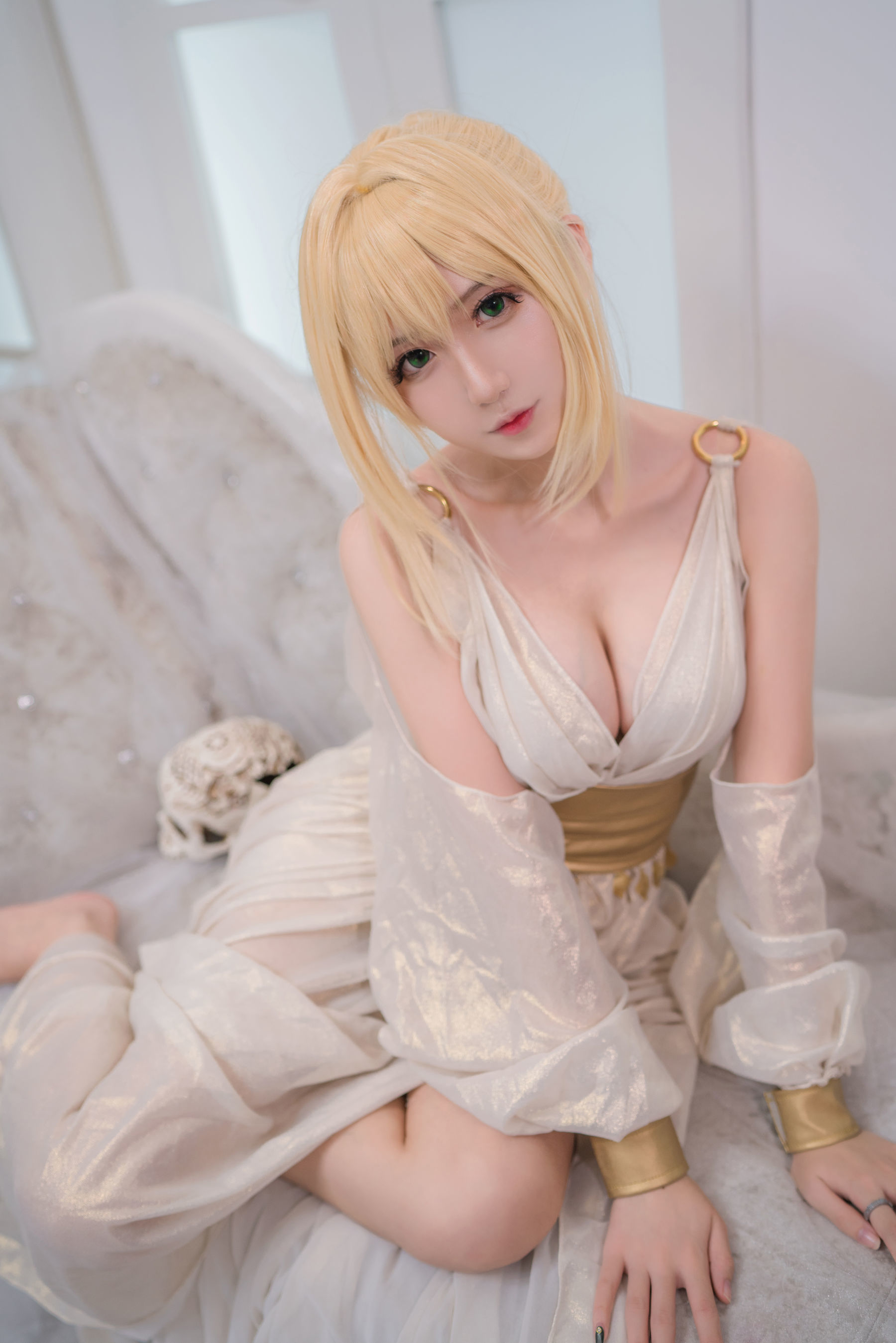 [萝莉COS] 腐团儿Ikaros – 玛修+尼禄 [9P]