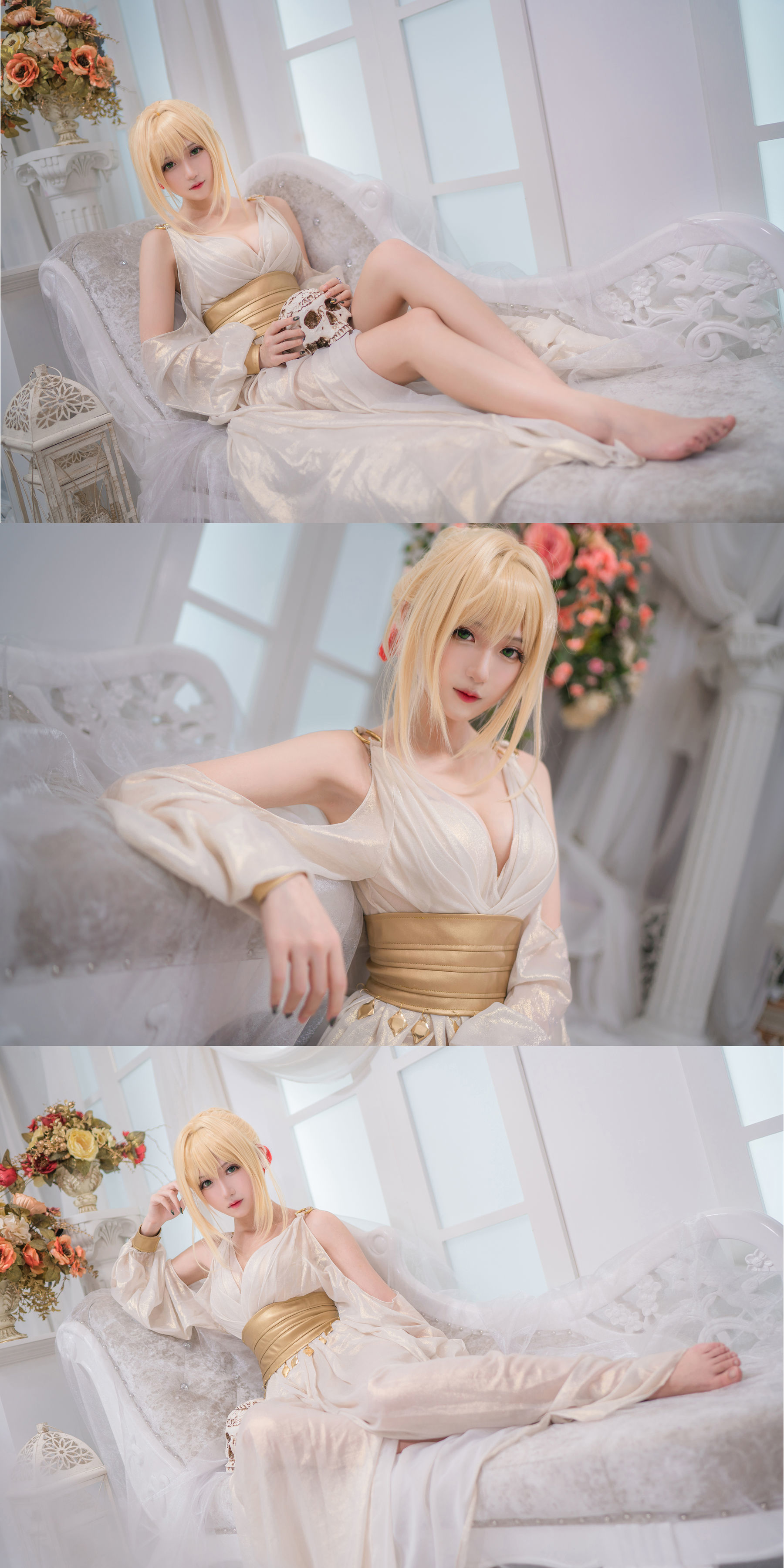 [萝莉COS] 腐团儿Ikaros – 玛修+尼禄 [9P]