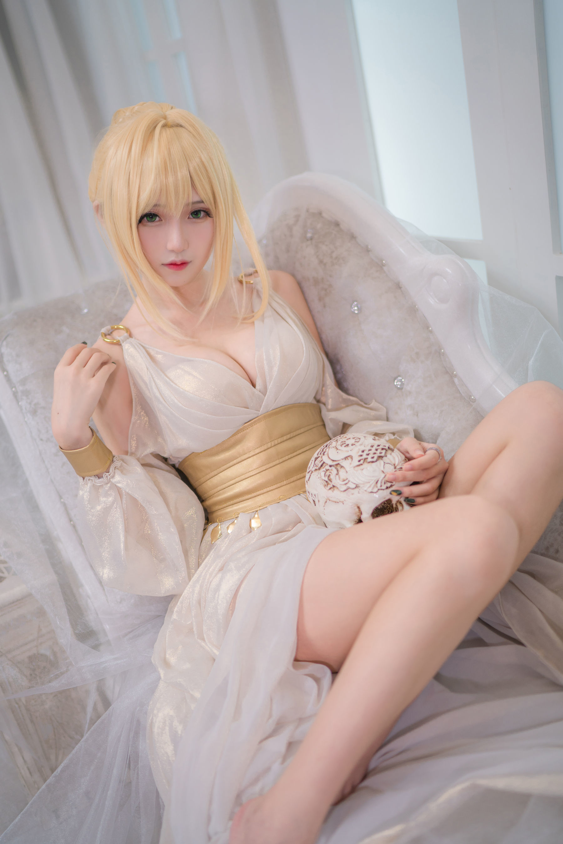 [萝莉COS] 腐团儿Ikaros – 玛修+尼禄 [9P]