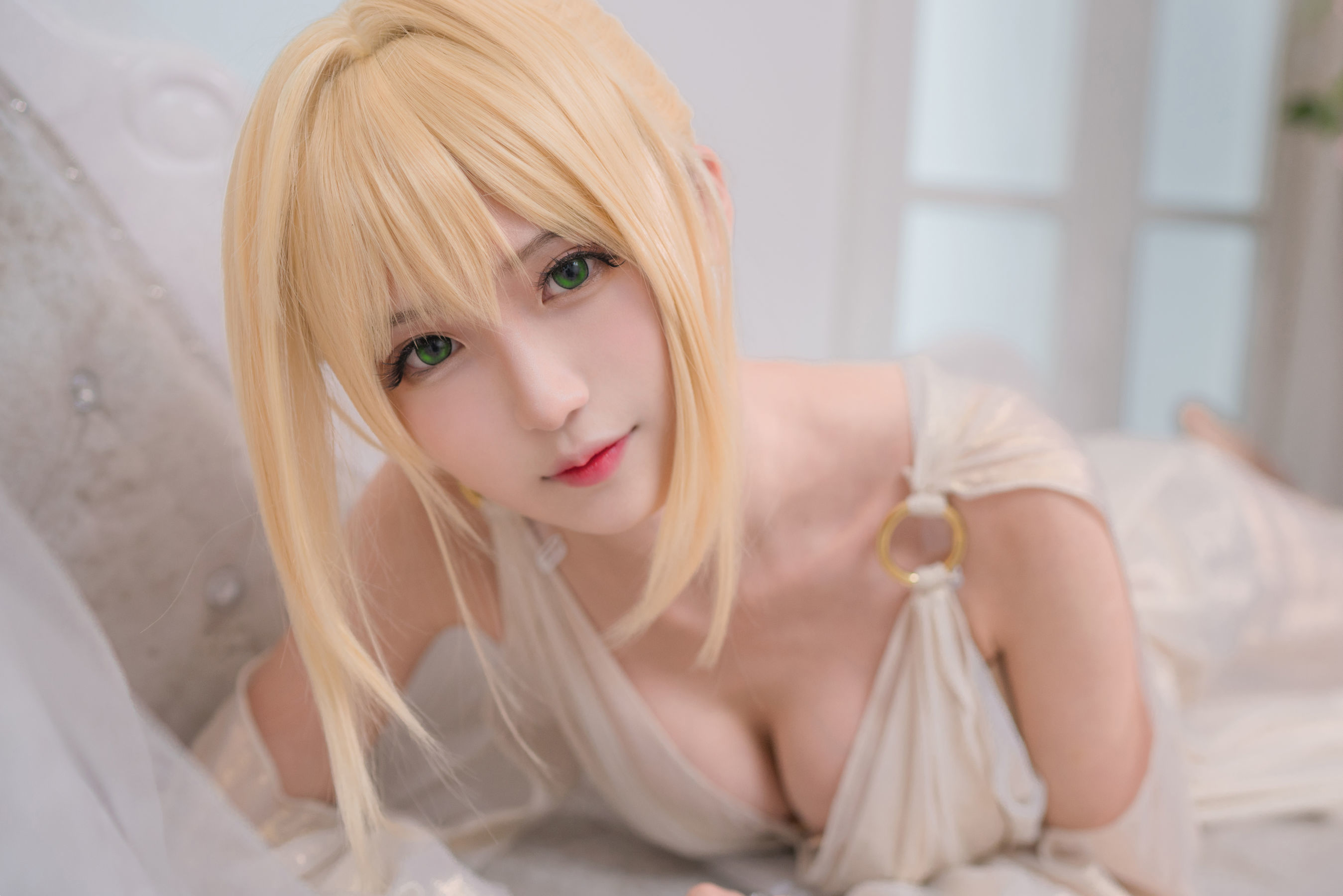 [萝莉COS] 腐团儿Ikaros – 玛修+尼禄 [9P]