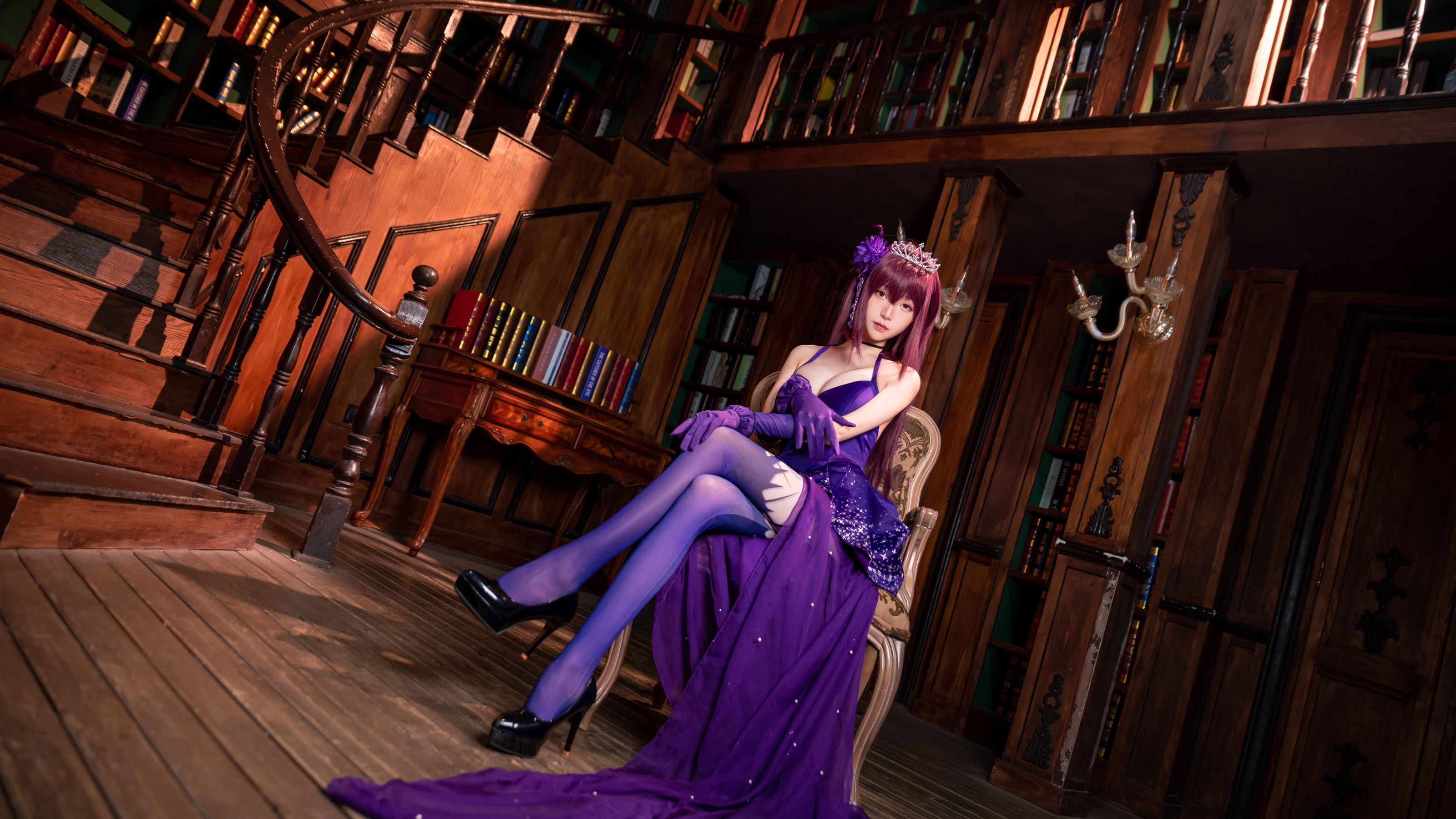[Cosplay写真] 长腿Coser青青子Js – 斯卡哈2 [37P]