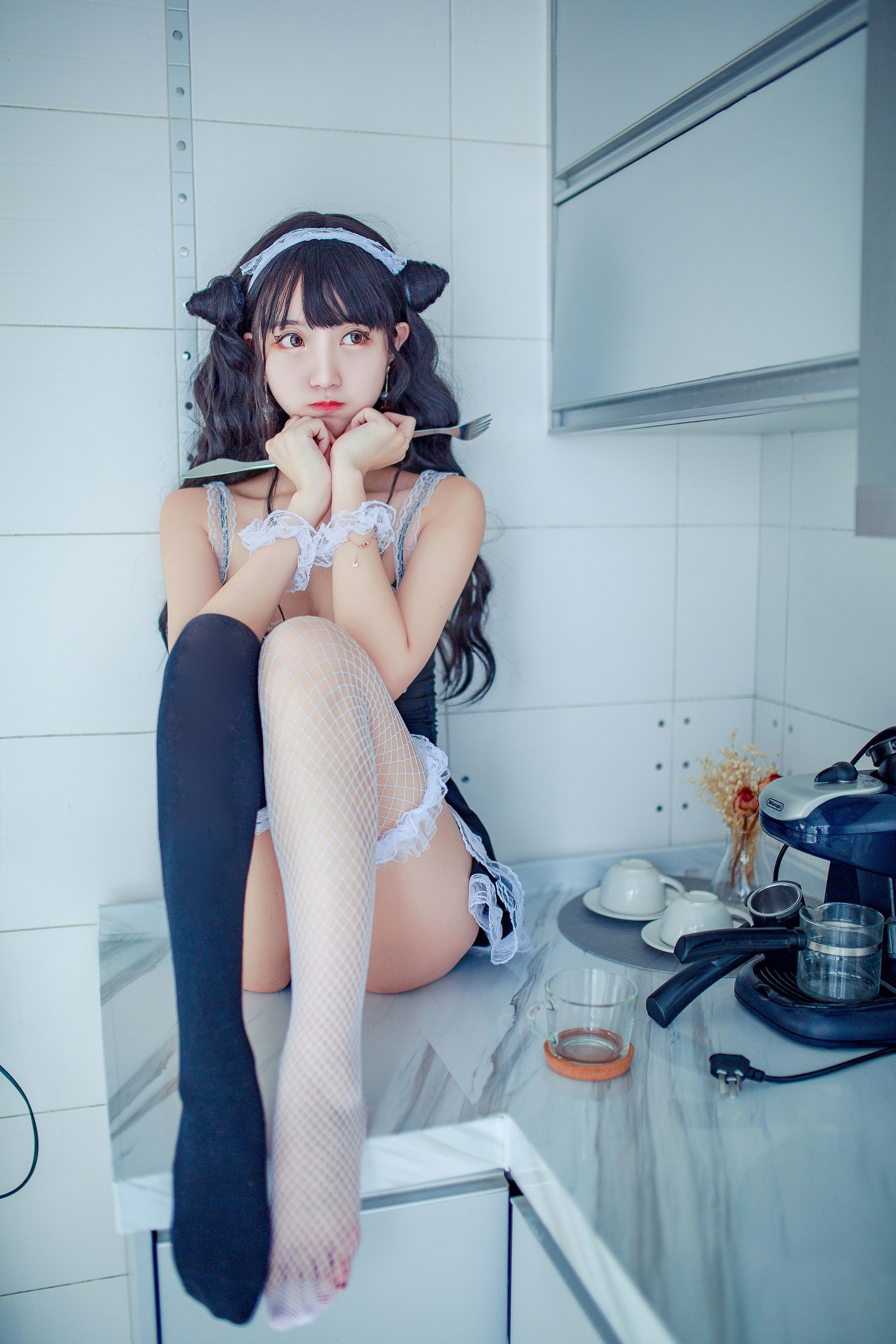 [萝莉COS] 黑川 – 小恶魔女仆装 [26P]