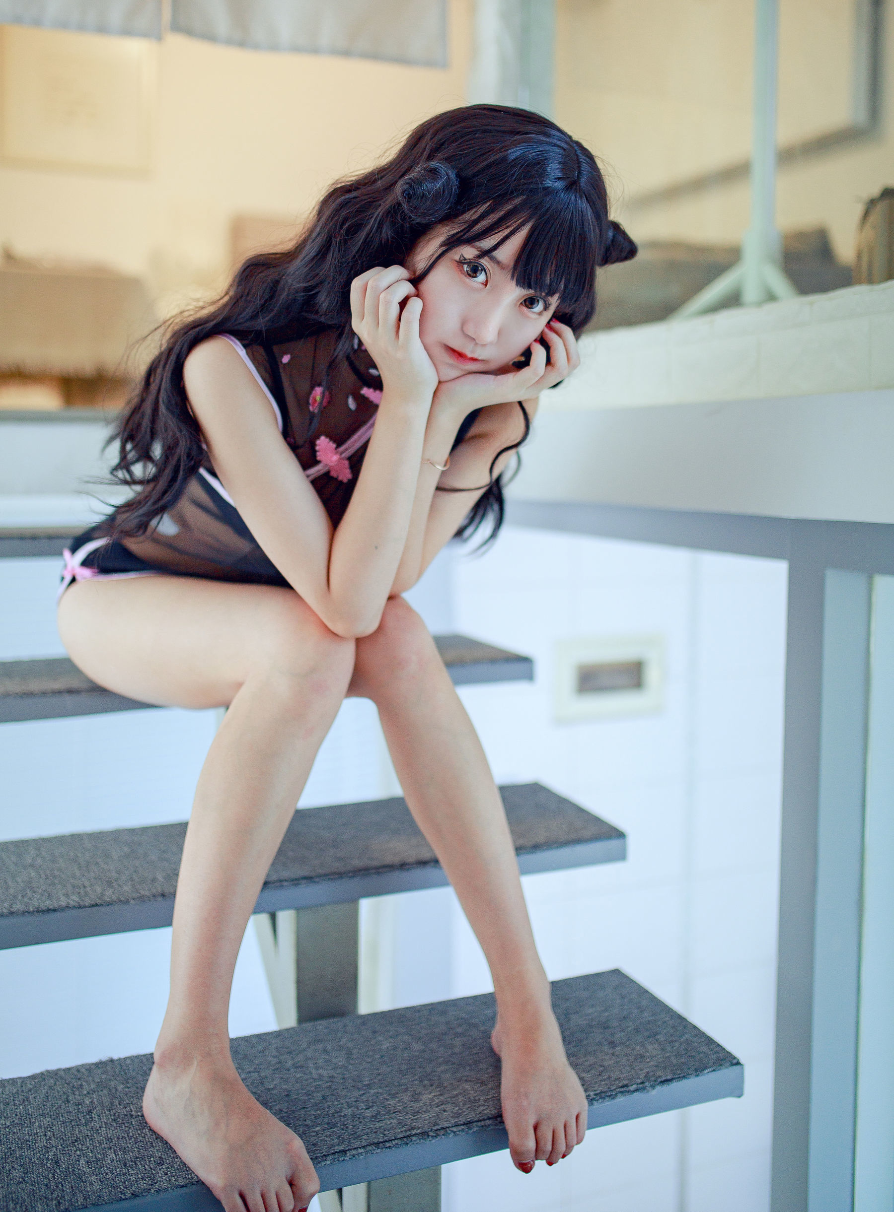 [萝莉COS] 黑川 – 小恶魔旗袍 [18P]