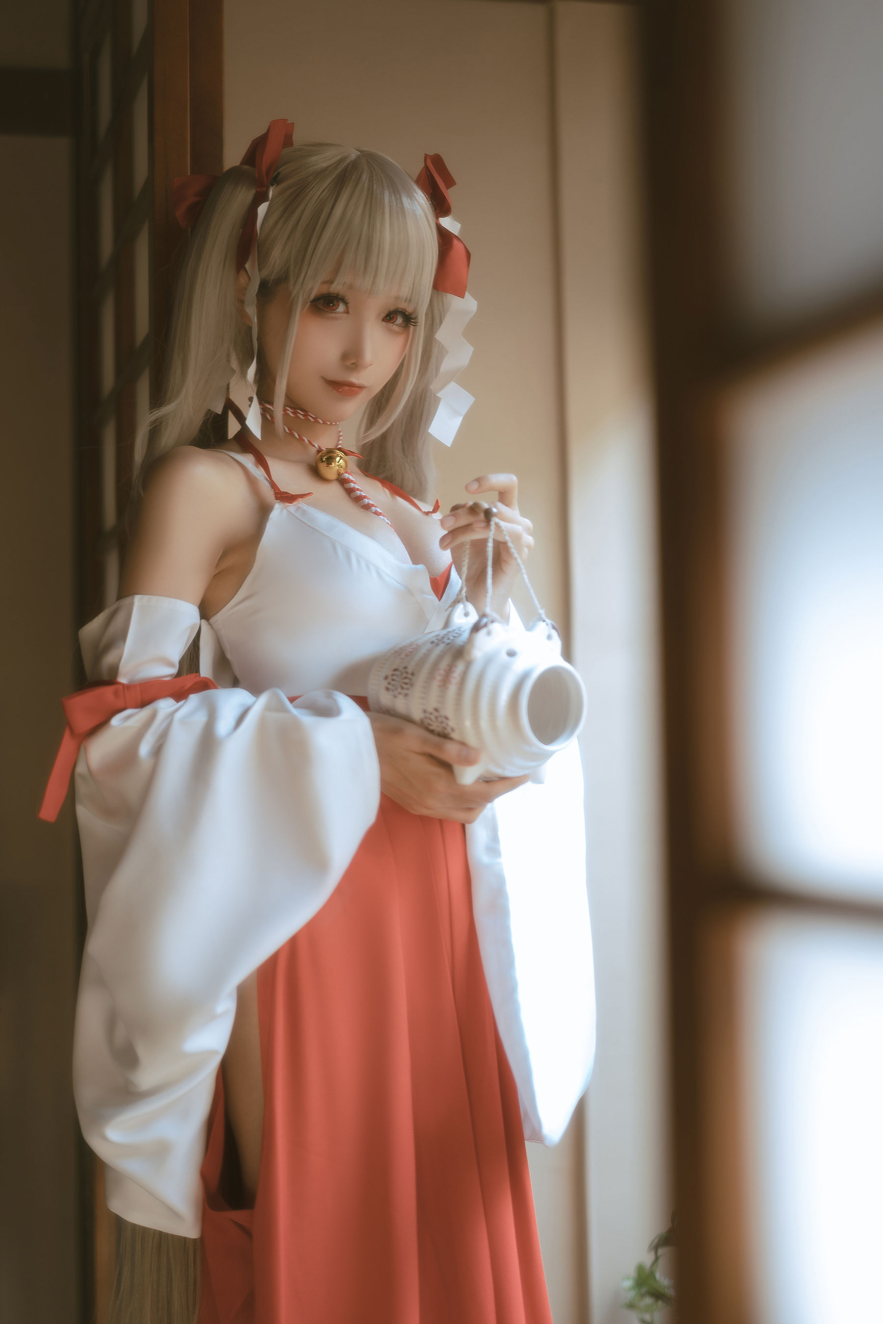 动漫博主蠢沫沫 – 可畏巫女 [55P]
