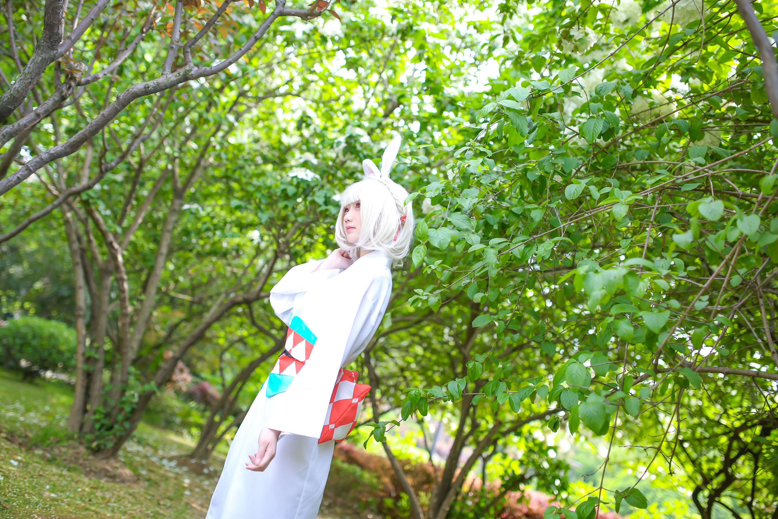 [Cosplay写真] 动漫博主弦音sic – 阴阳师 山兔 [9P]