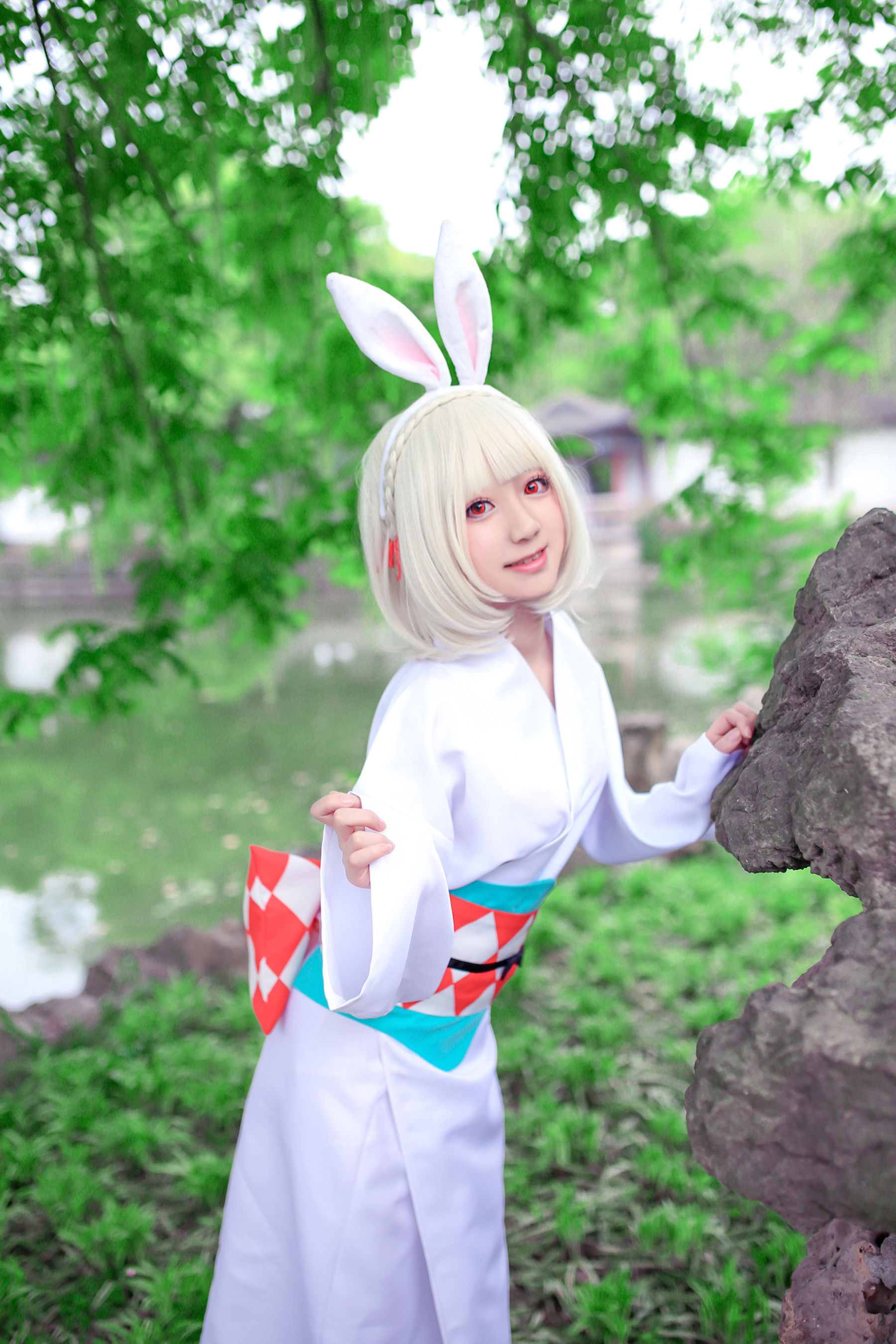 [Cosplay写真] 动漫博主弦音sic – 阴阳师 山兔 [9P]