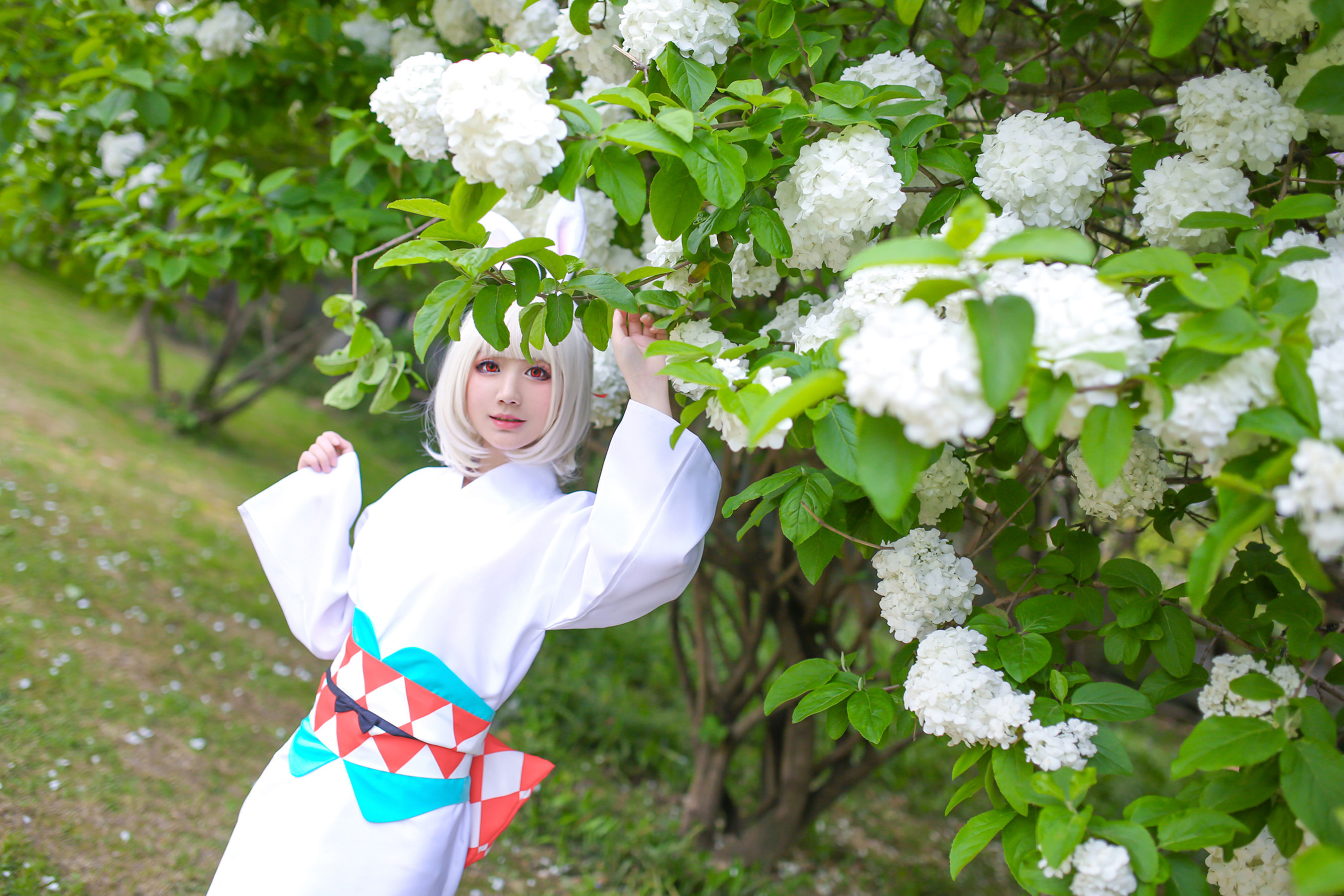 [Cosplay写真] 动漫博主弦音sic – 阴阳师 山兔 [9P]
