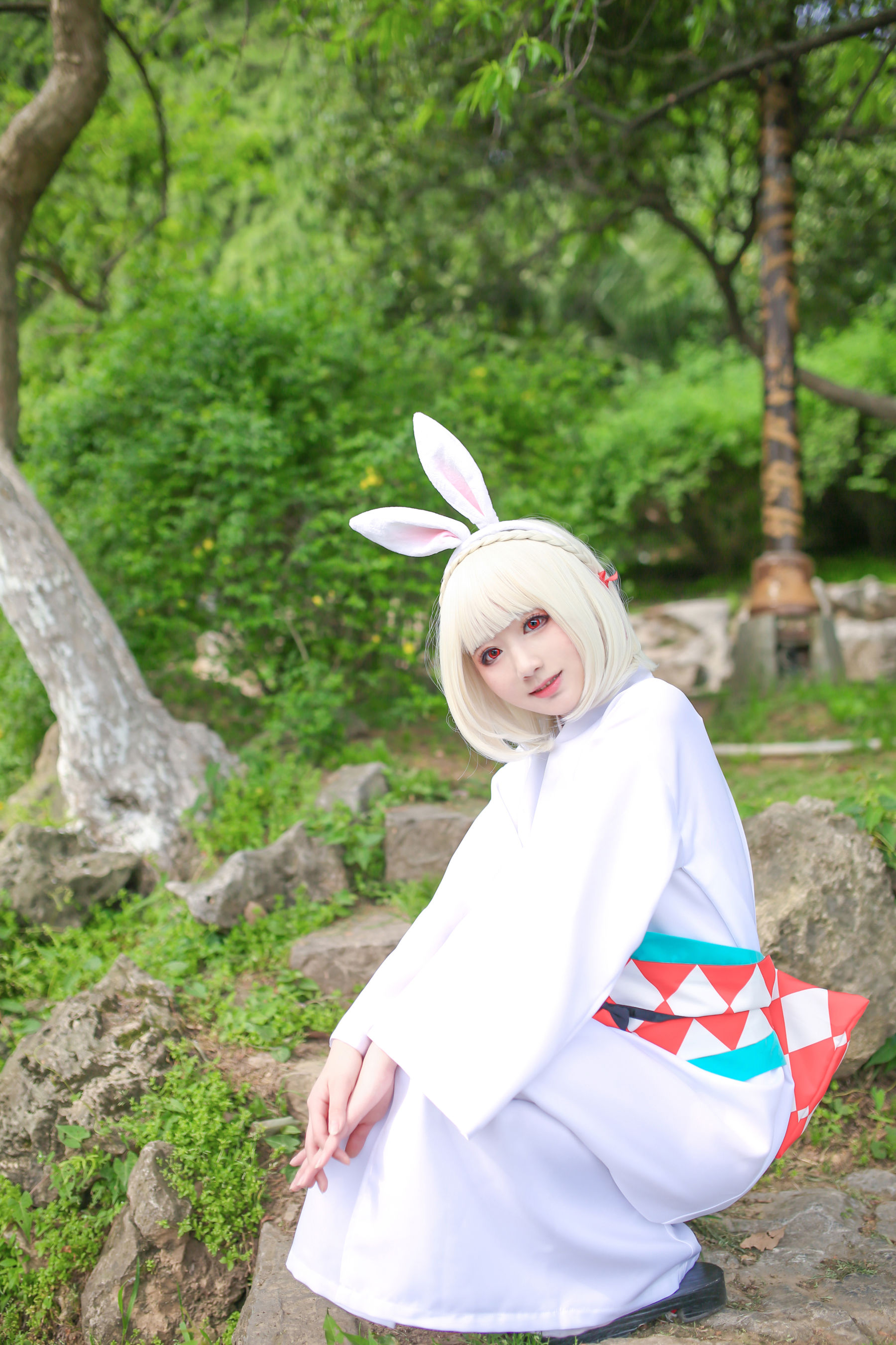 [Cosplay写真] 动漫博主弦音sic – 阴阳师 山兔 [9P]