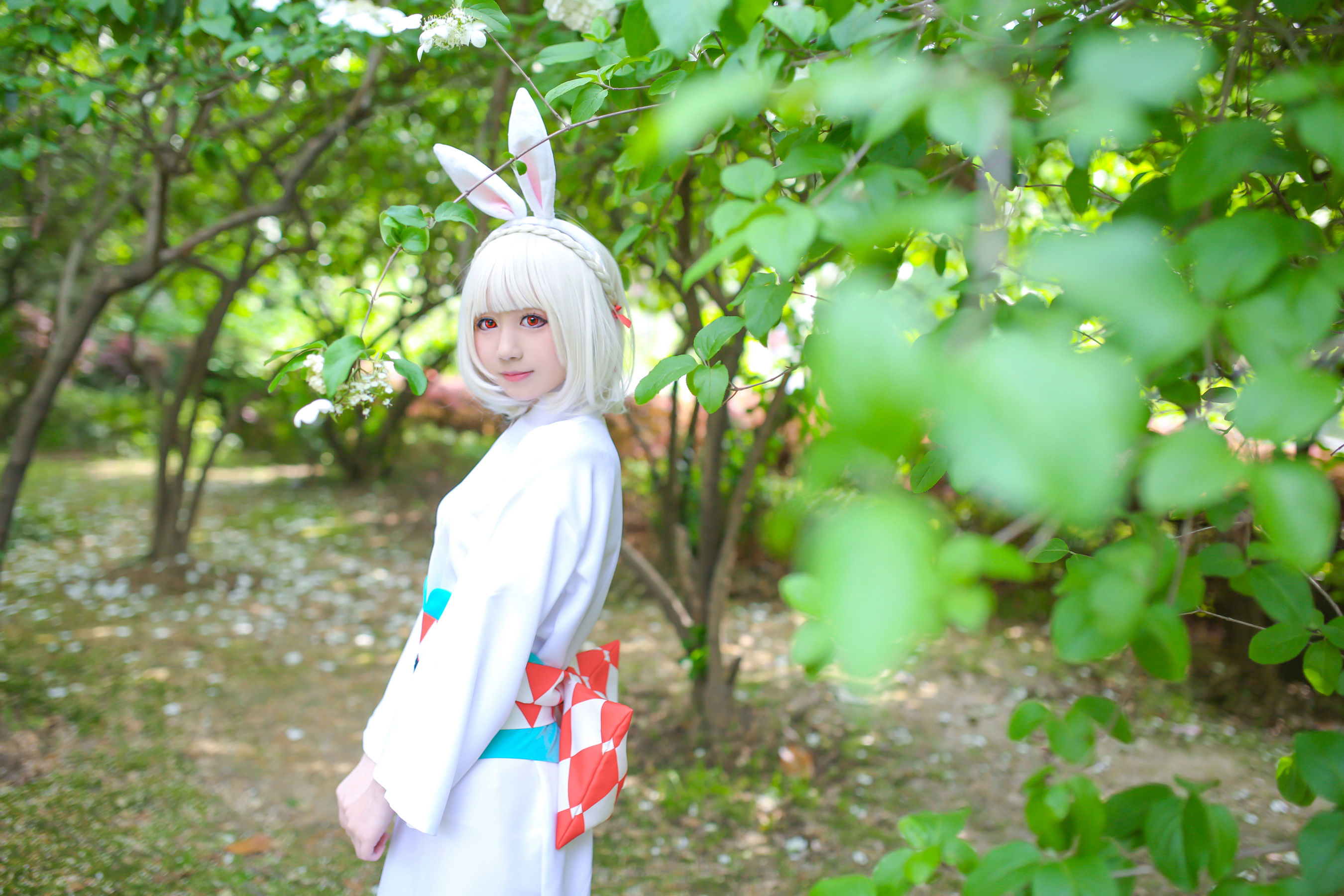 [Cosplay写真] 动漫博主弦音sic – 阴阳师 山兔 [9P]