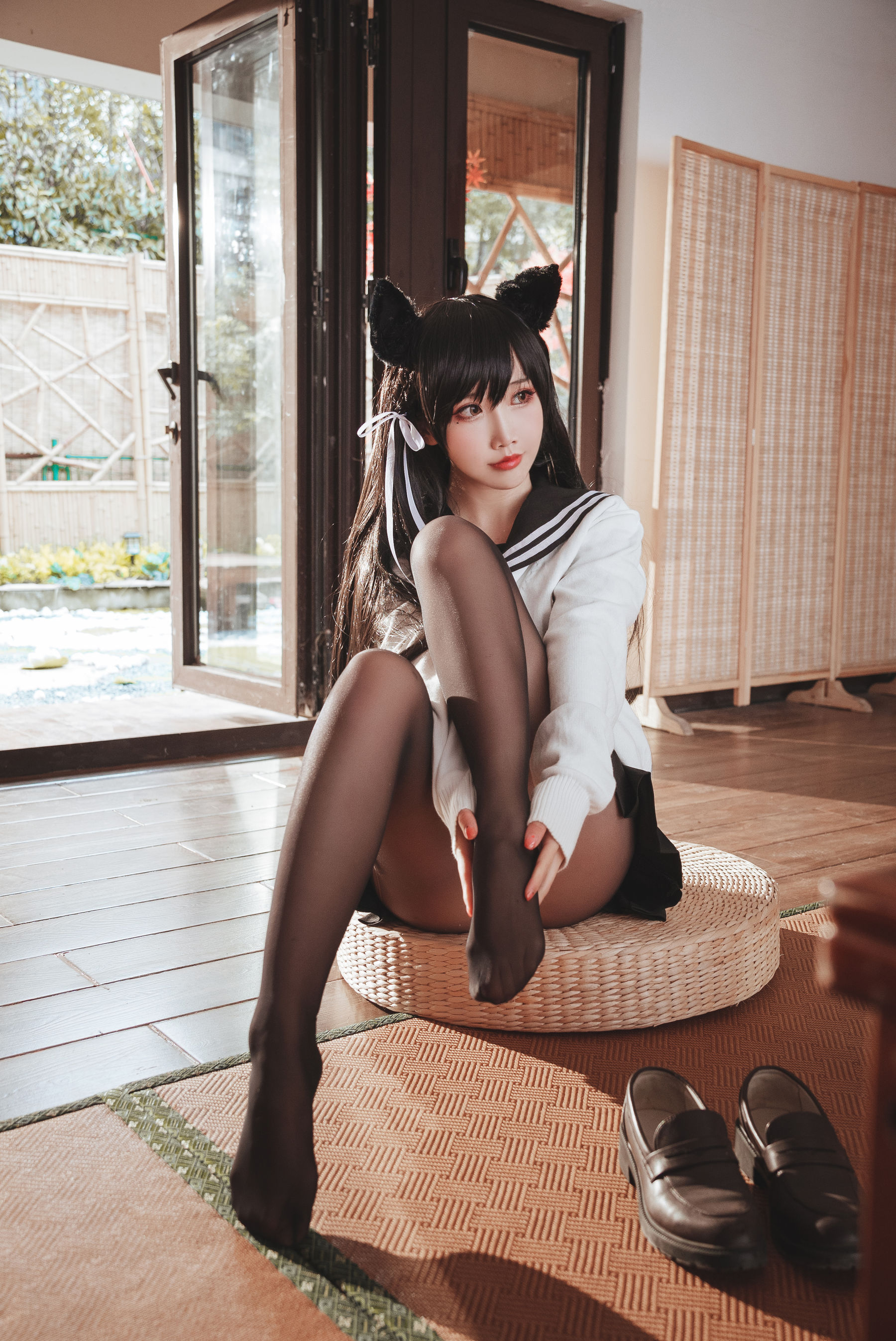 可爱人气Coser面饼仙儿 – 爱宕JK2 [47P]