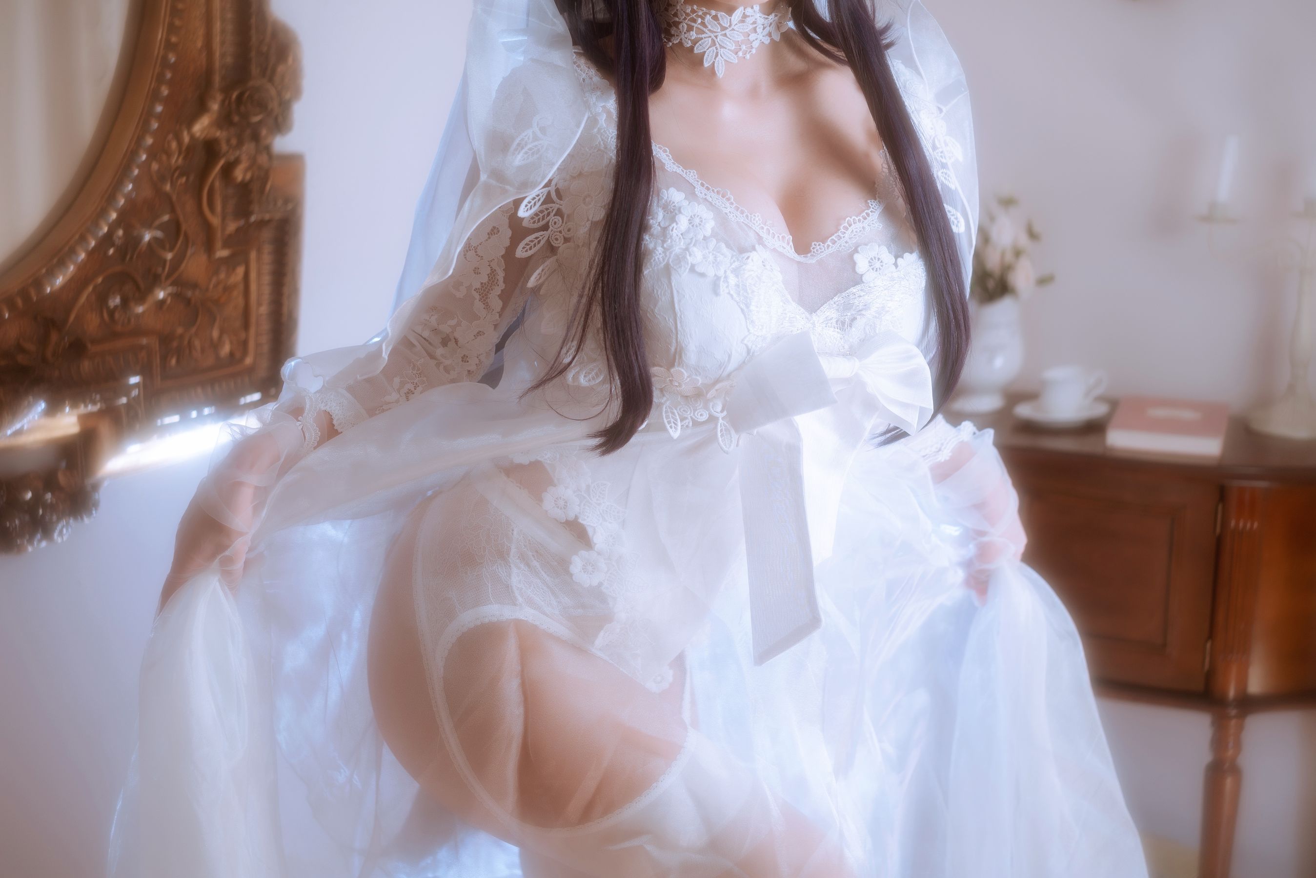 白嫩美少女鬼畜瑶 – 婚纱 [38P]