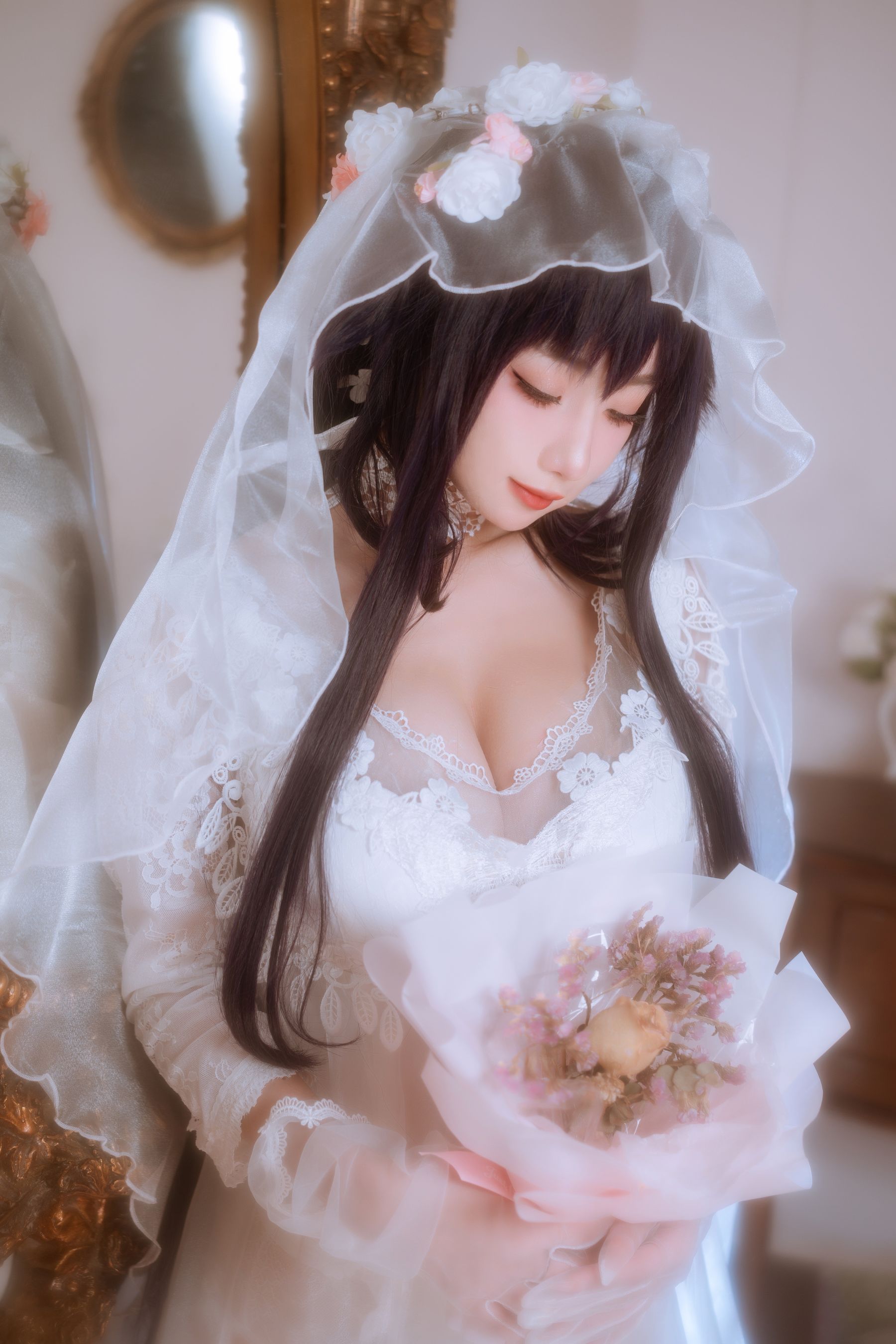 白嫩美少女鬼畜瑶 – 婚纱 [38P]
