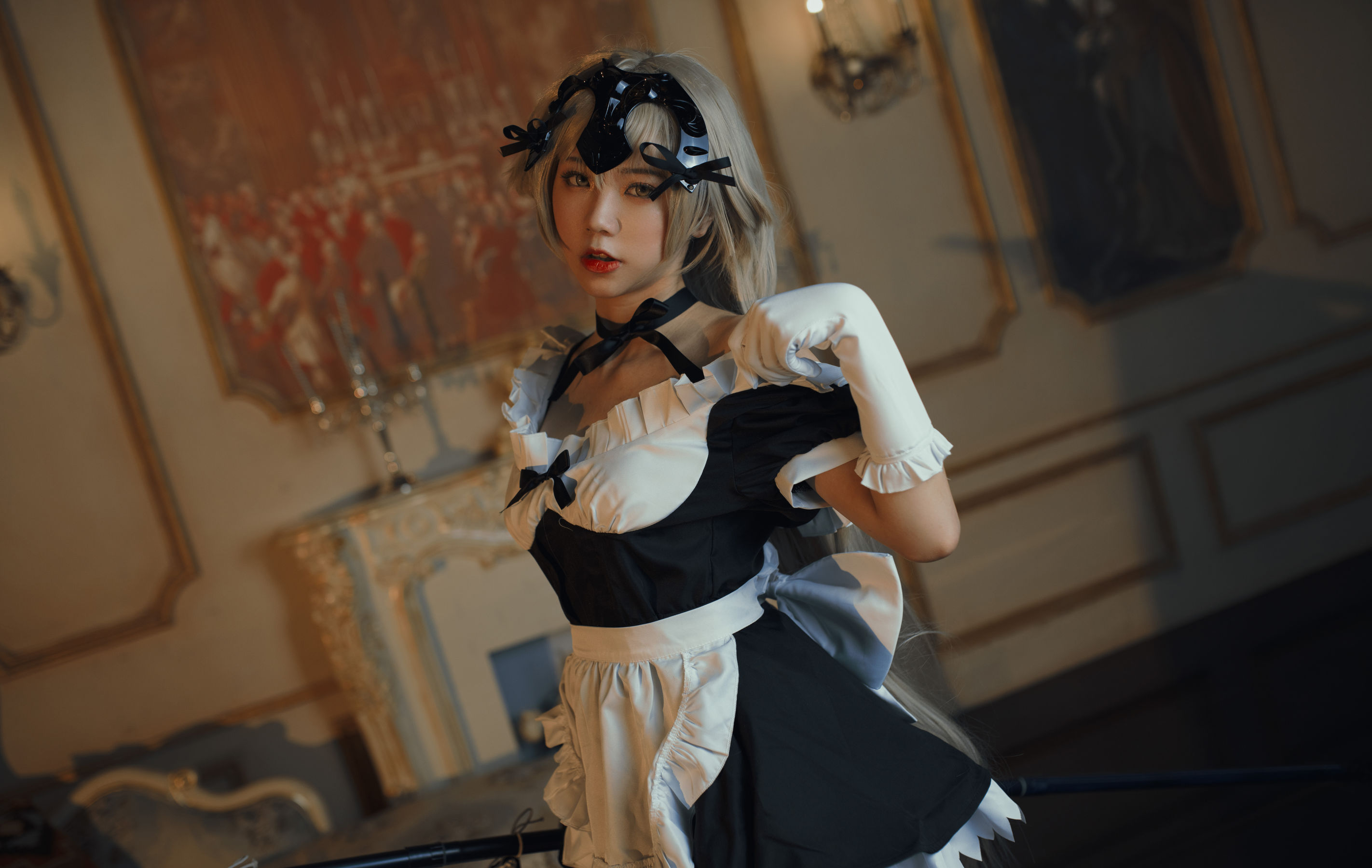 微博萌妹蓝小沂KiKi – 黑贞德女仆 [11P]