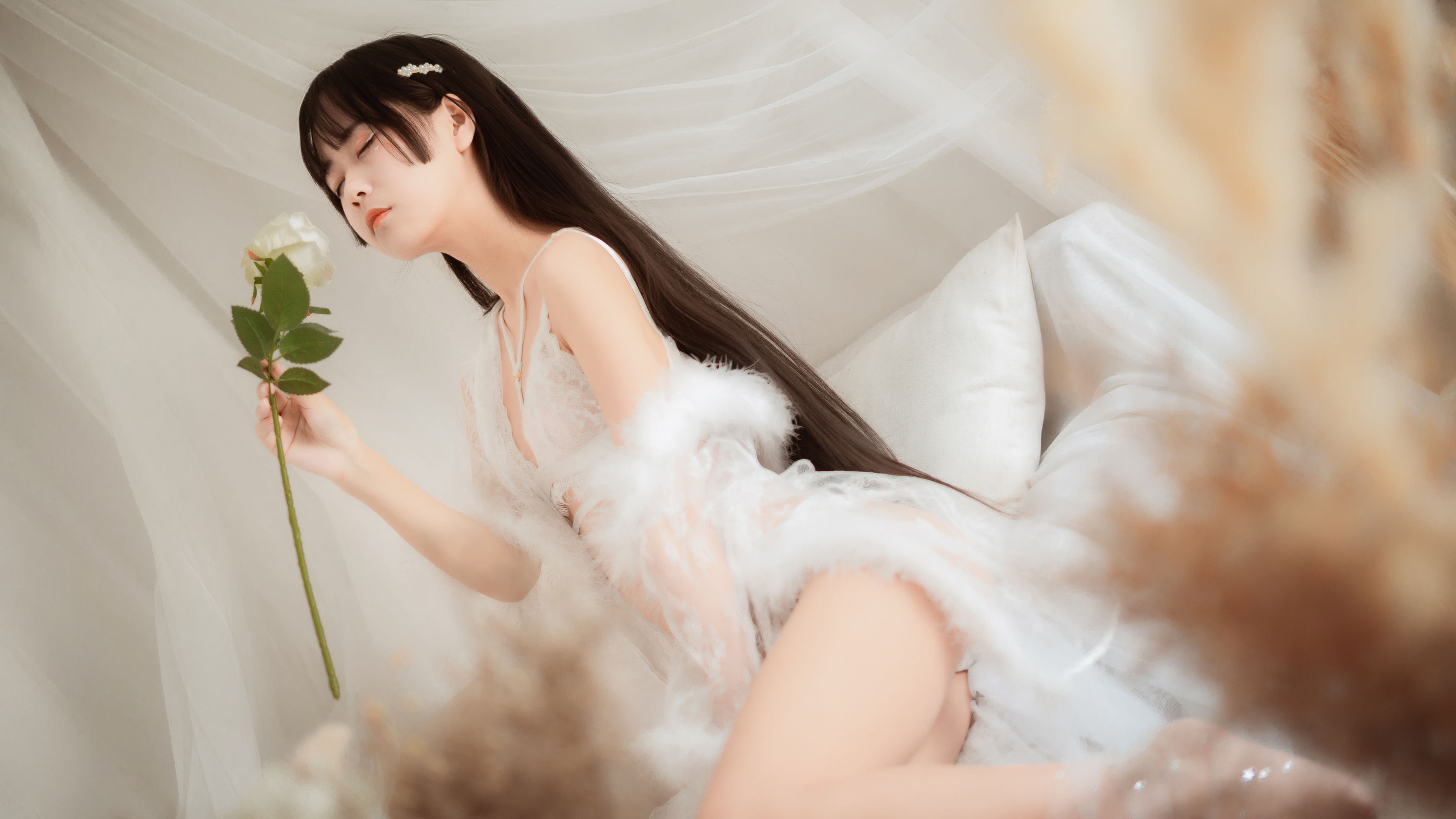 阳光美少女萌芽儿o0 毛绒内衣 [27P]