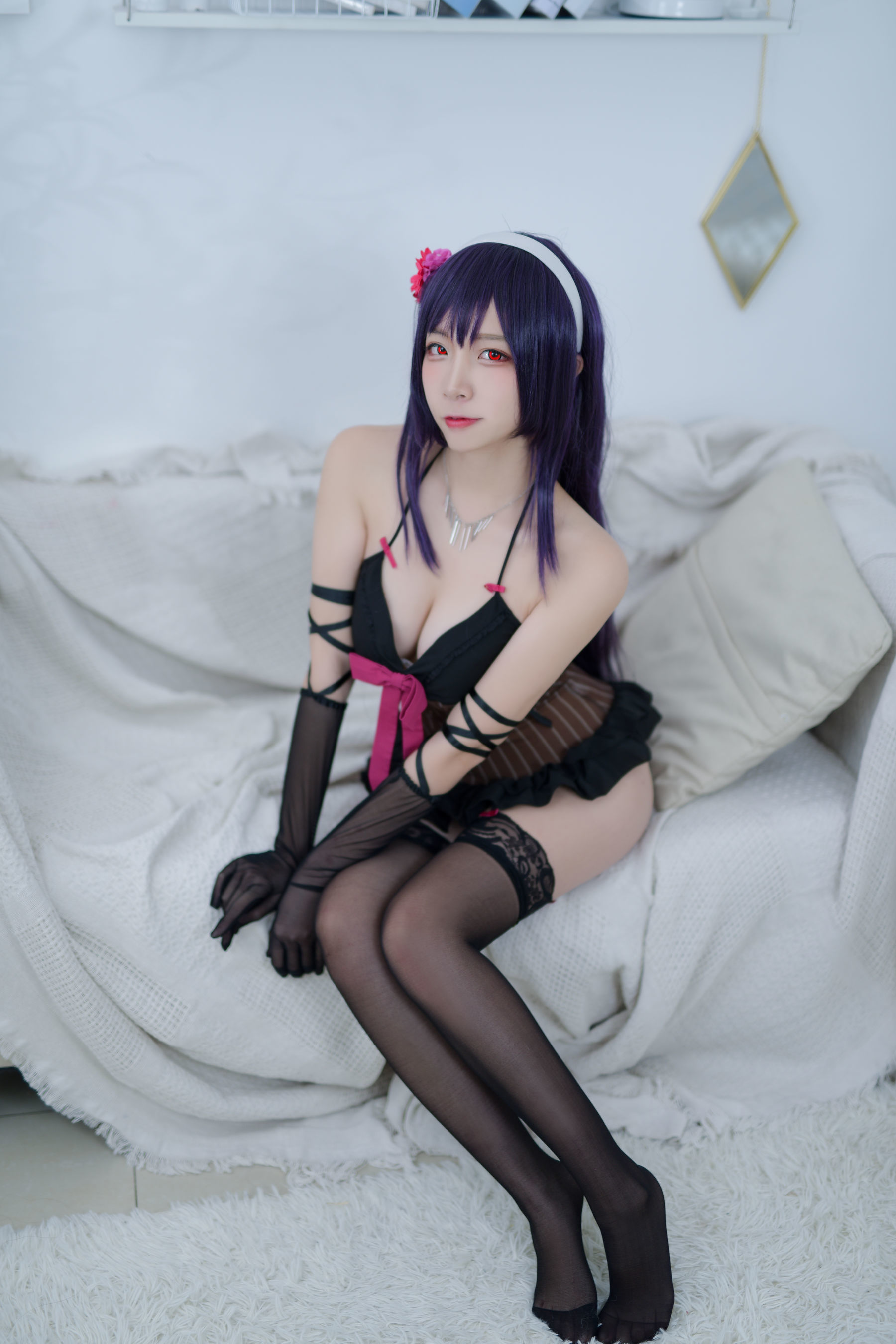 人气Coser二佐Nisa – 路人学姐 睡衣 [46P]