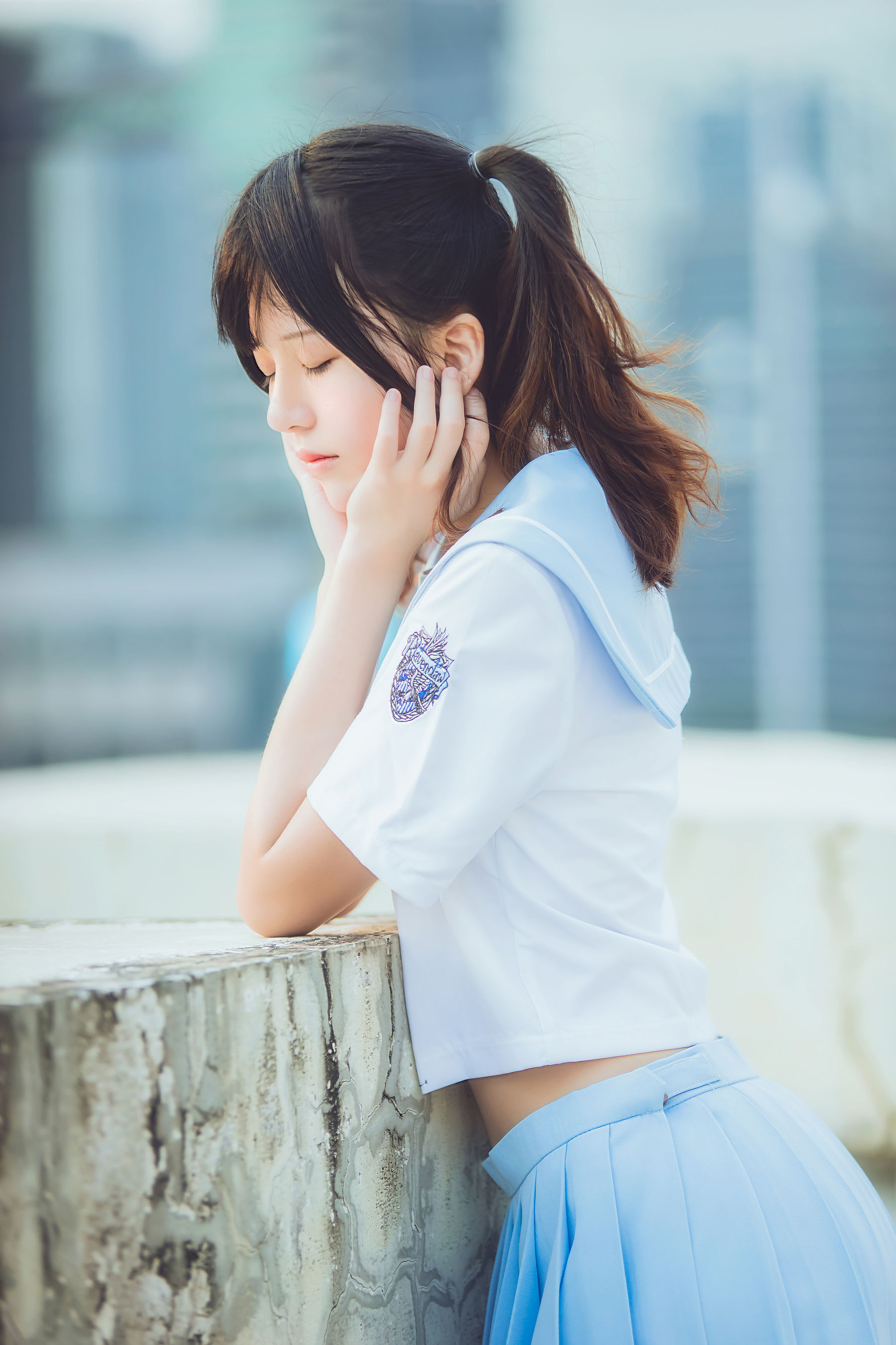 桜桃喵 – 少女之微风轻轻起 [19P]