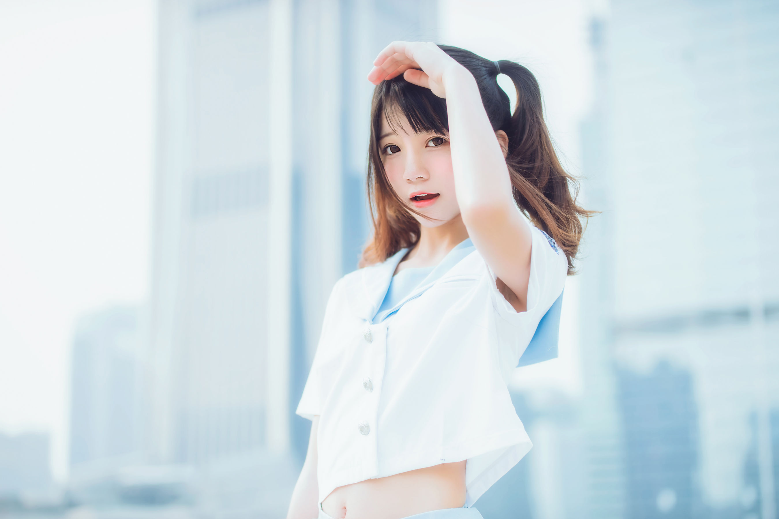 桜桃喵 – 少女之微风轻轻起 [19P]