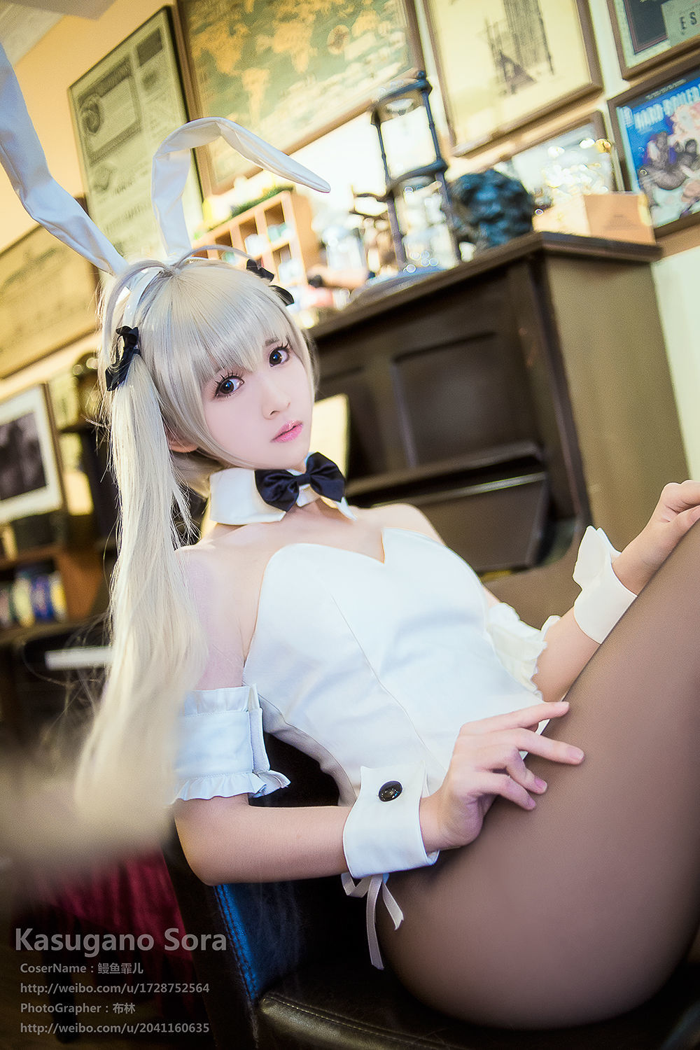 [萝莉COS] 鳗鱼霏儿 – 缘之空 穹妹 兔女郎 Cosplay [24P]