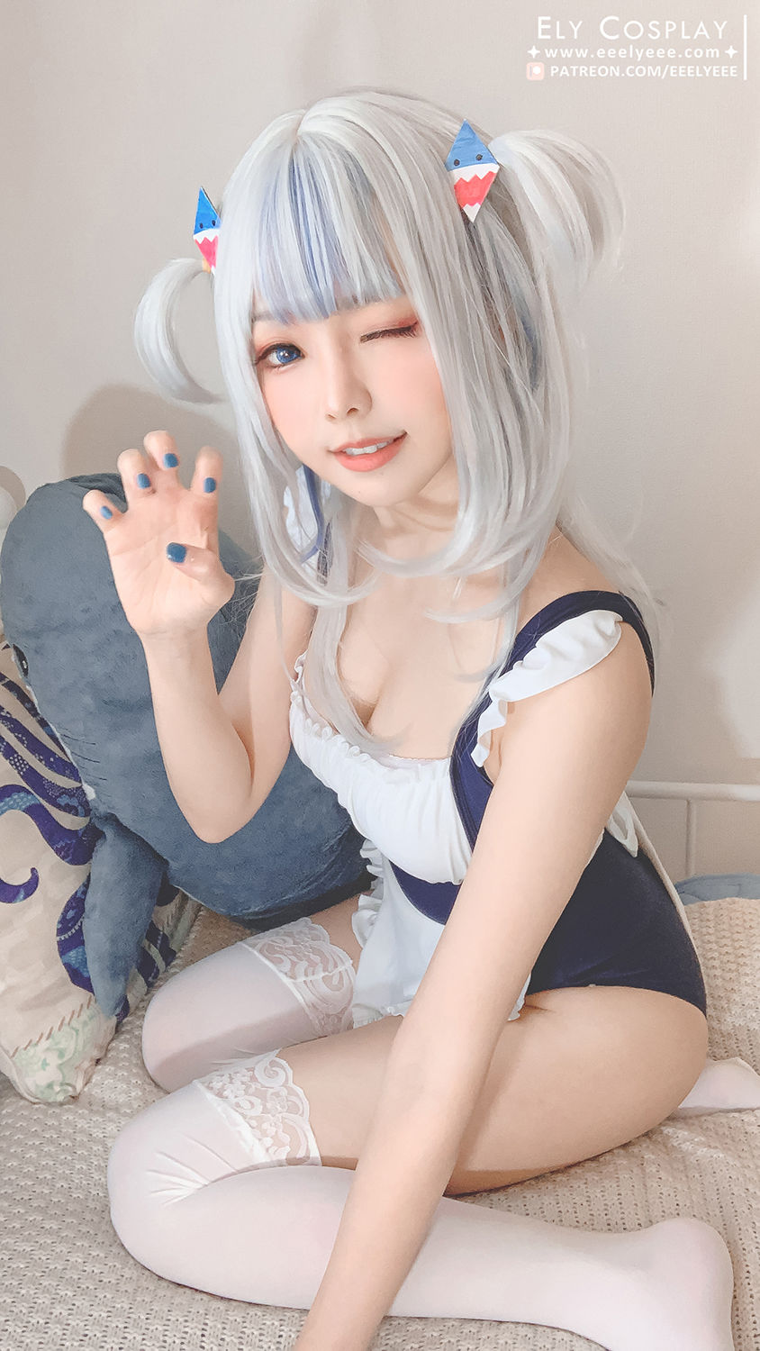 Ely_eee(ElyEE子) – 噶呜・古拉(小鲨鲨) 泳装 [19P]