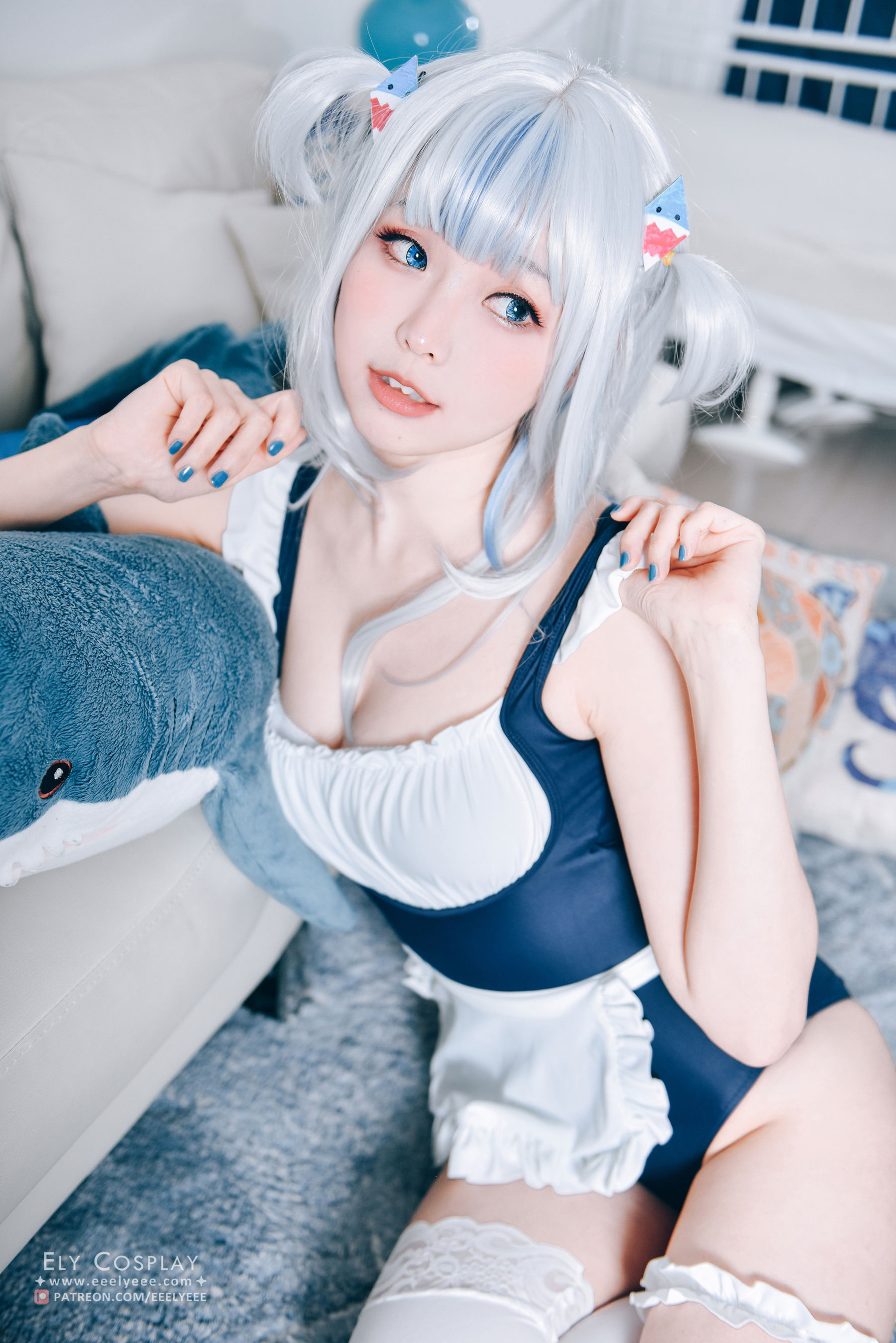 Ely_eee(ElyEE子) – 噶呜・古拉(小鲨鲨) 泳装 [19P]