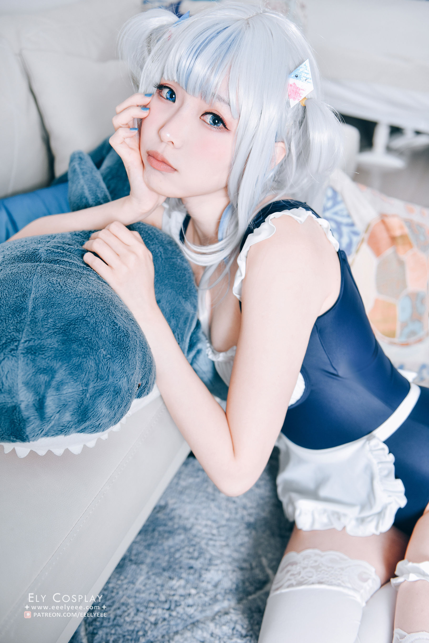 Ely_eee(ElyEE子) – 噶呜・古拉(小鲨鲨) 泳装 [19P]