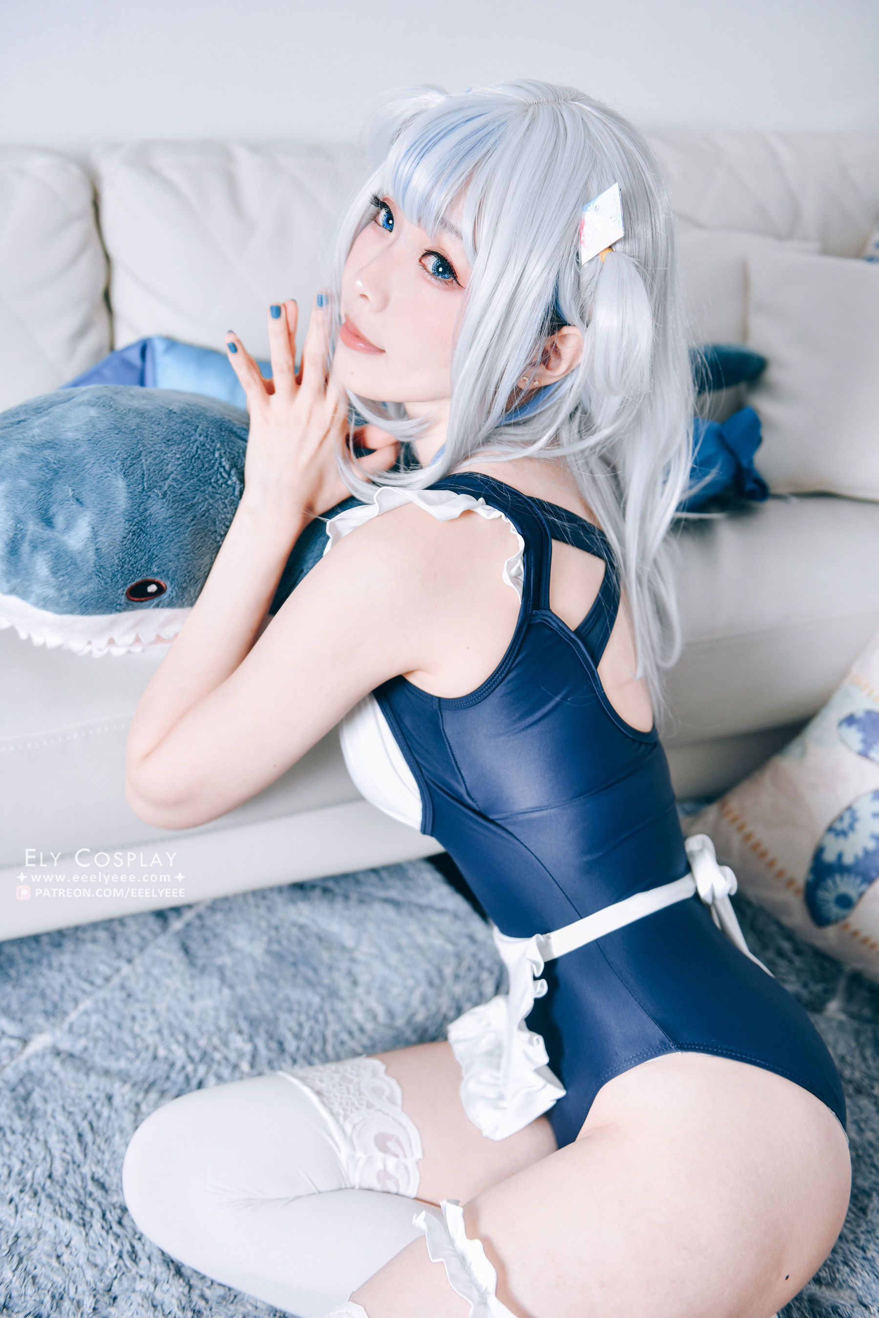 Ely_eee(ElyEE子) – 噶呜・古拉(小鲨鲨) 泳装 [19P]