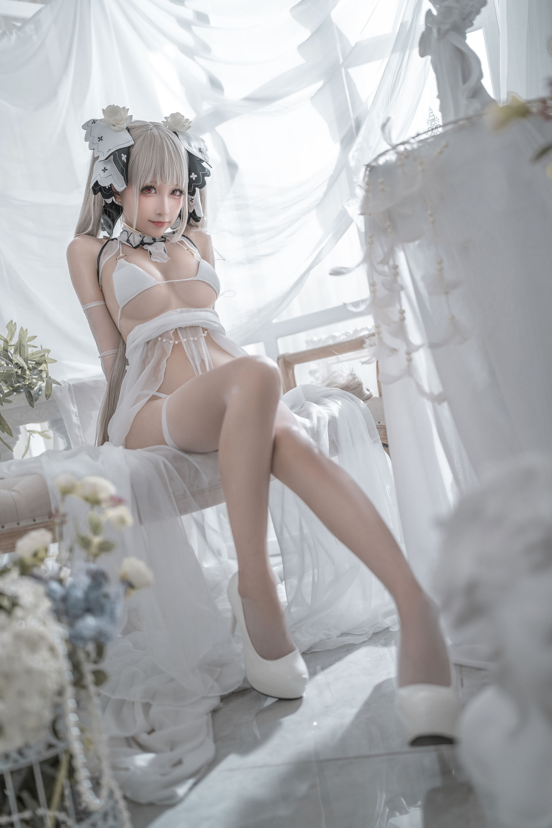 动漫博主蠢沫沫 – 可畏婚纱 [57P]
