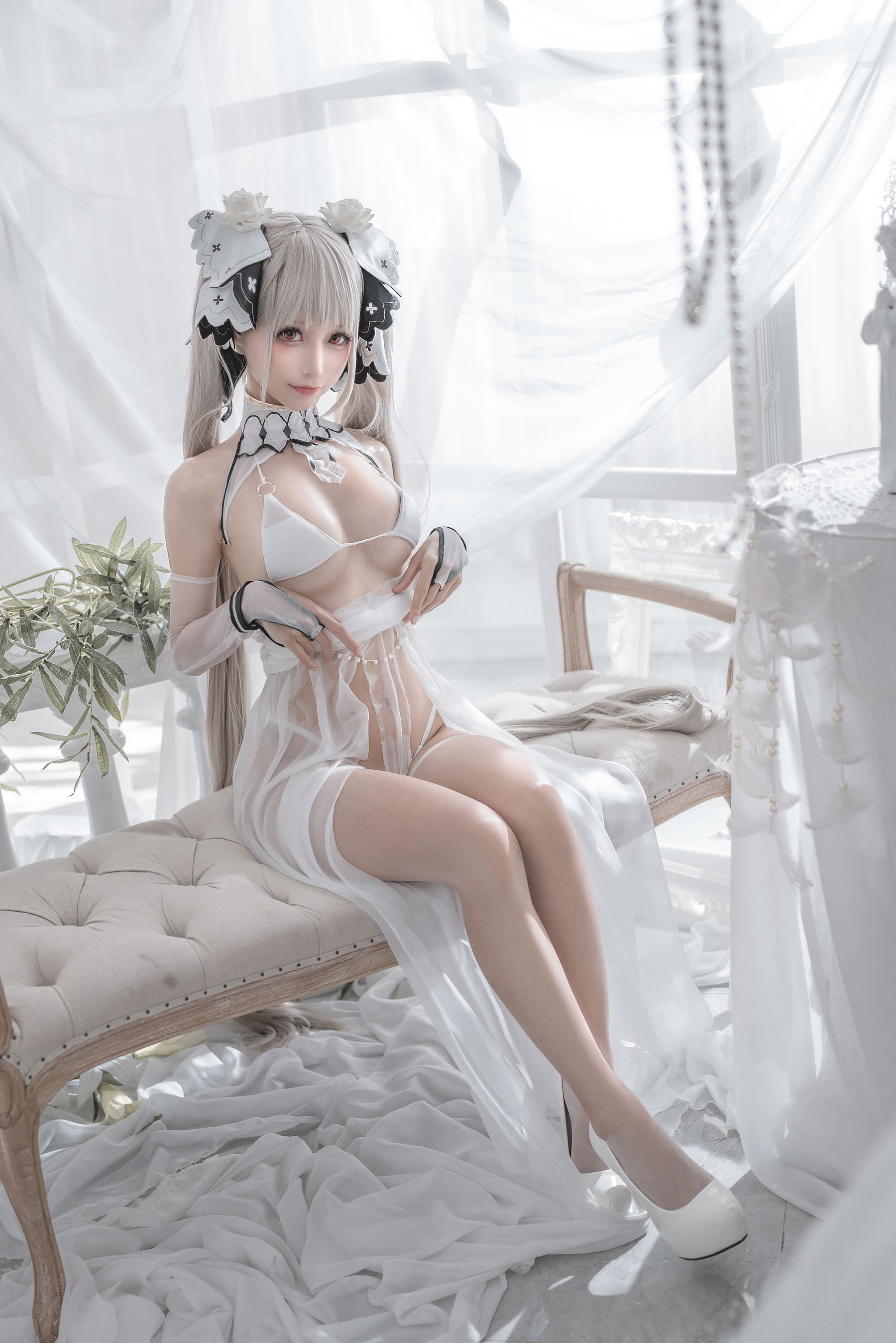动漫博主蠢沫沫 – 可畏婚纱 [57P]