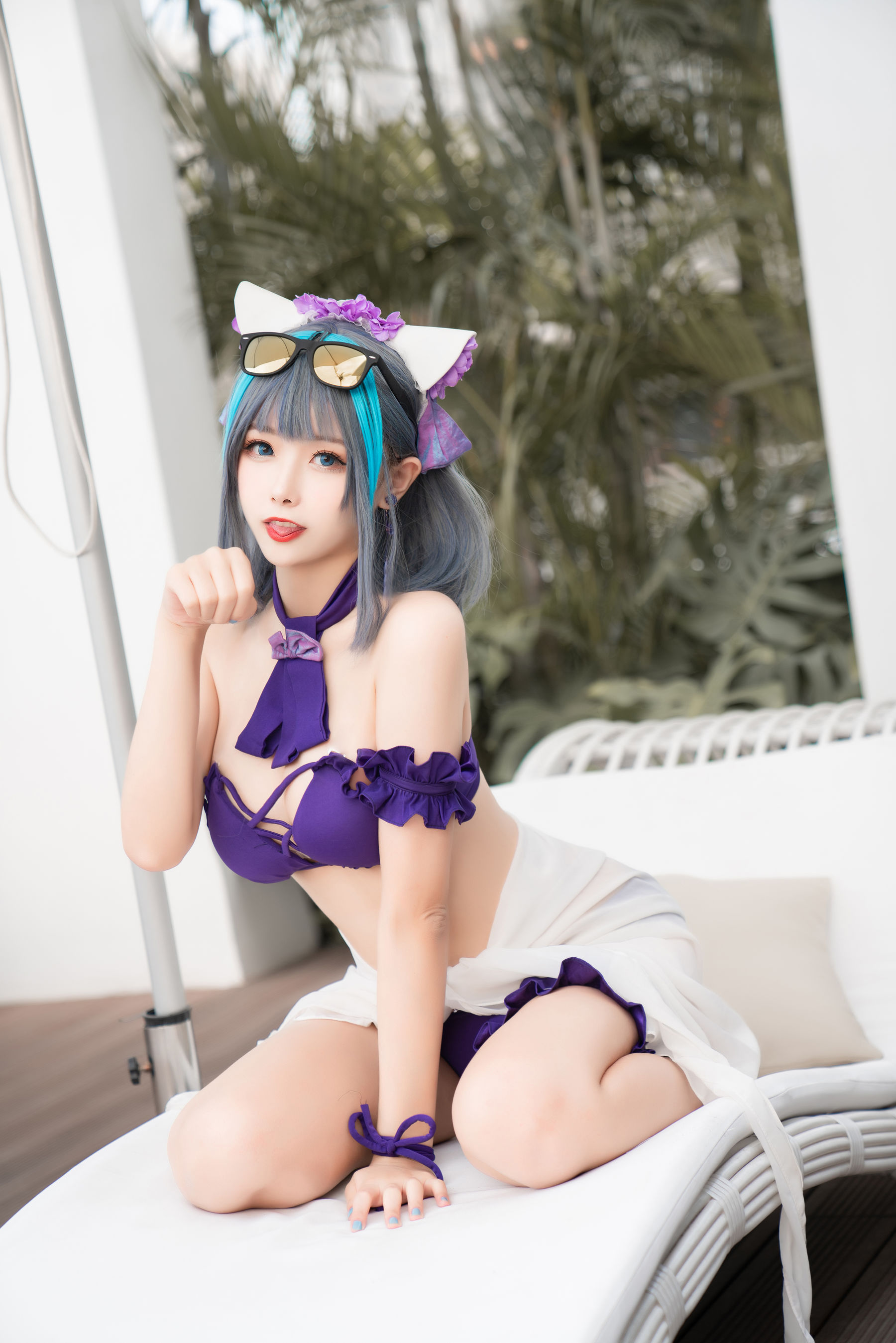 微博妹子Momoko葵葵 – 柴郡水着 [40P]