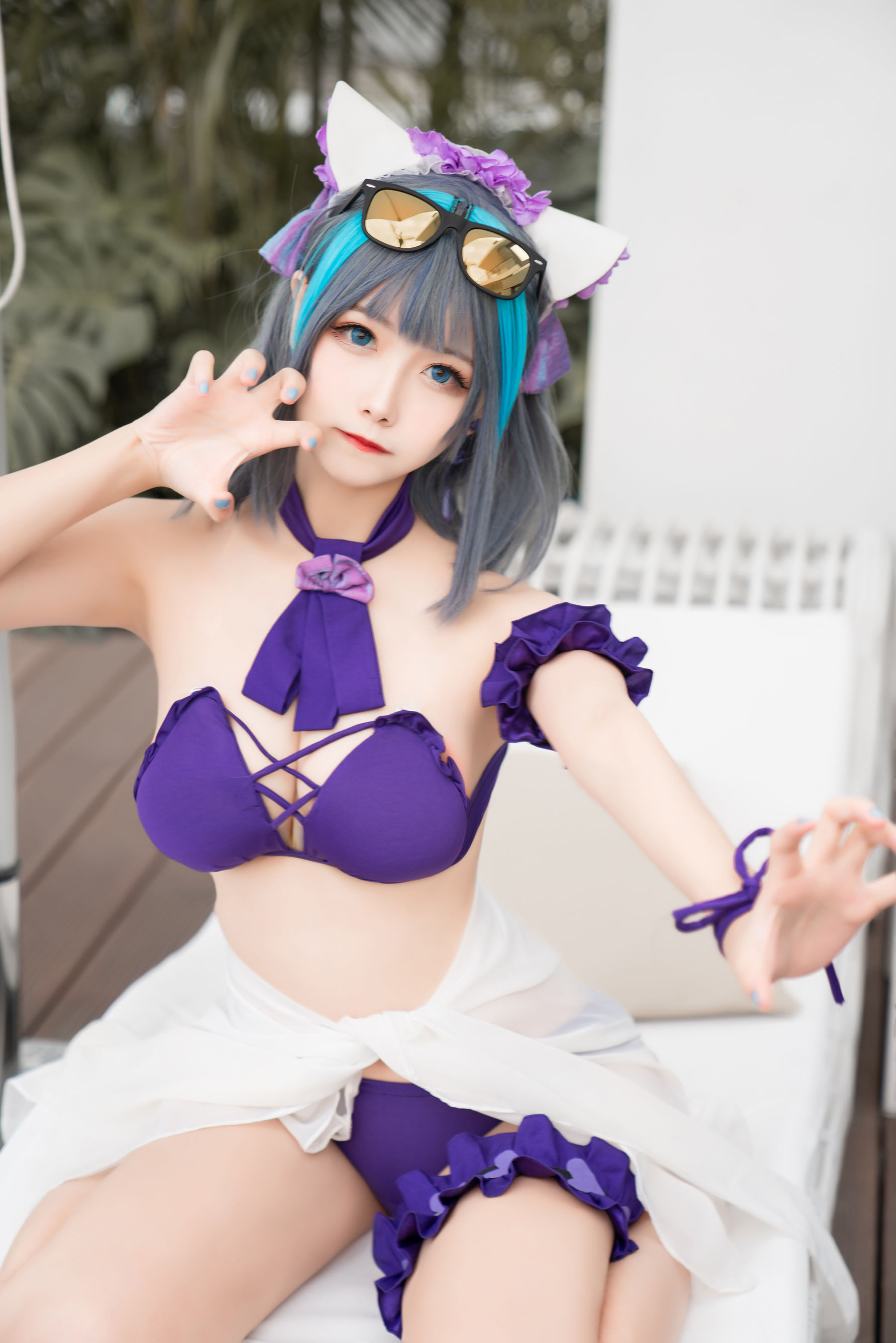 微博妹子Momoko葵葵 – 柴郡水着 [40P]