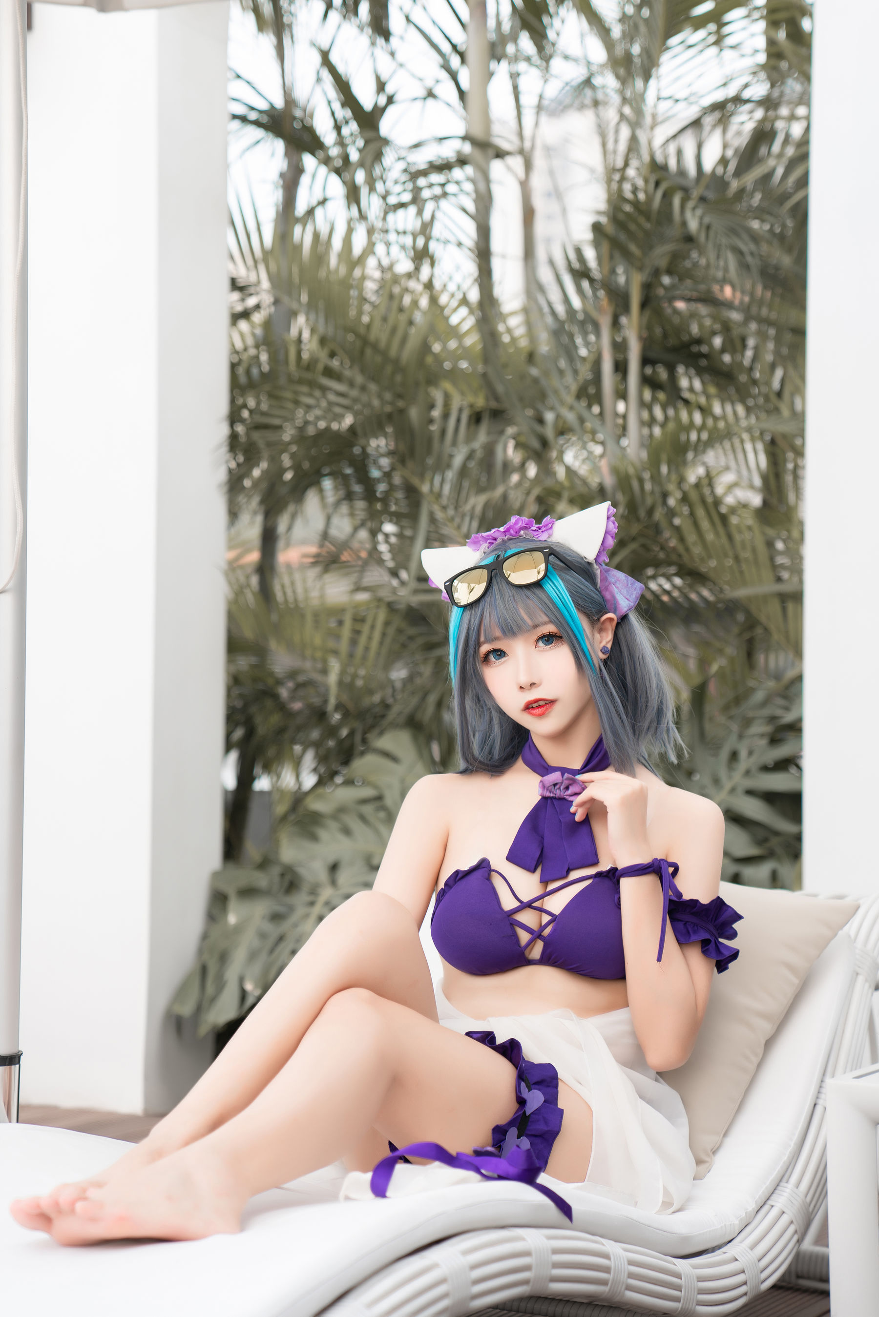 微博妹子Momoko葵葵 – 柴郡水着 [40P]