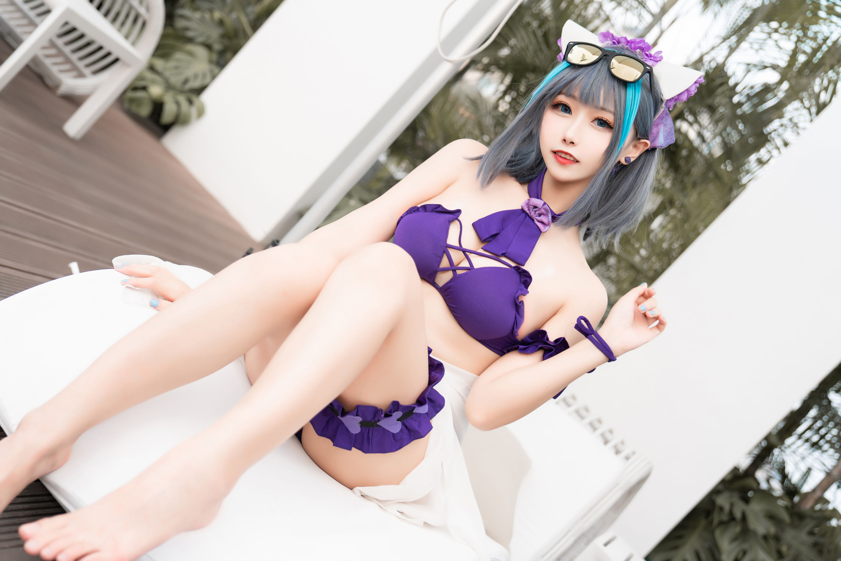 微博妹子Momoko葵葵 – 柴郡水着 [40P]