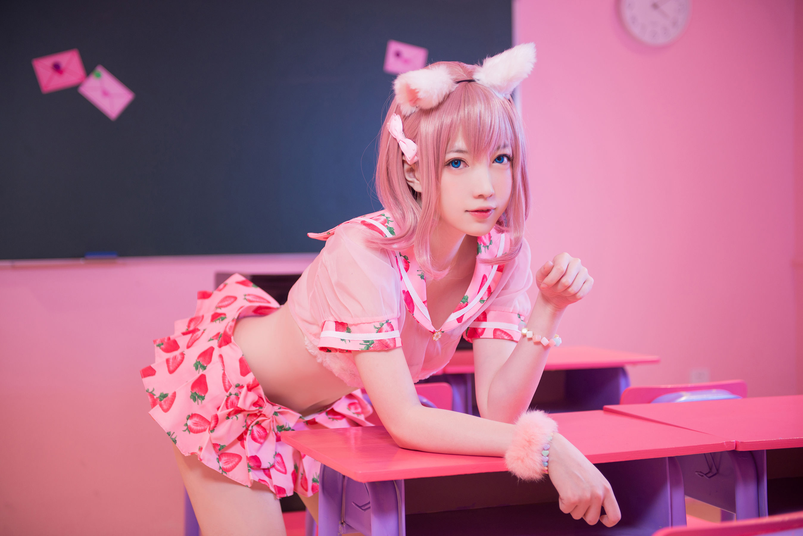 大胸萌妹妖少you1 – 草莓蛋糕猫 [11P]